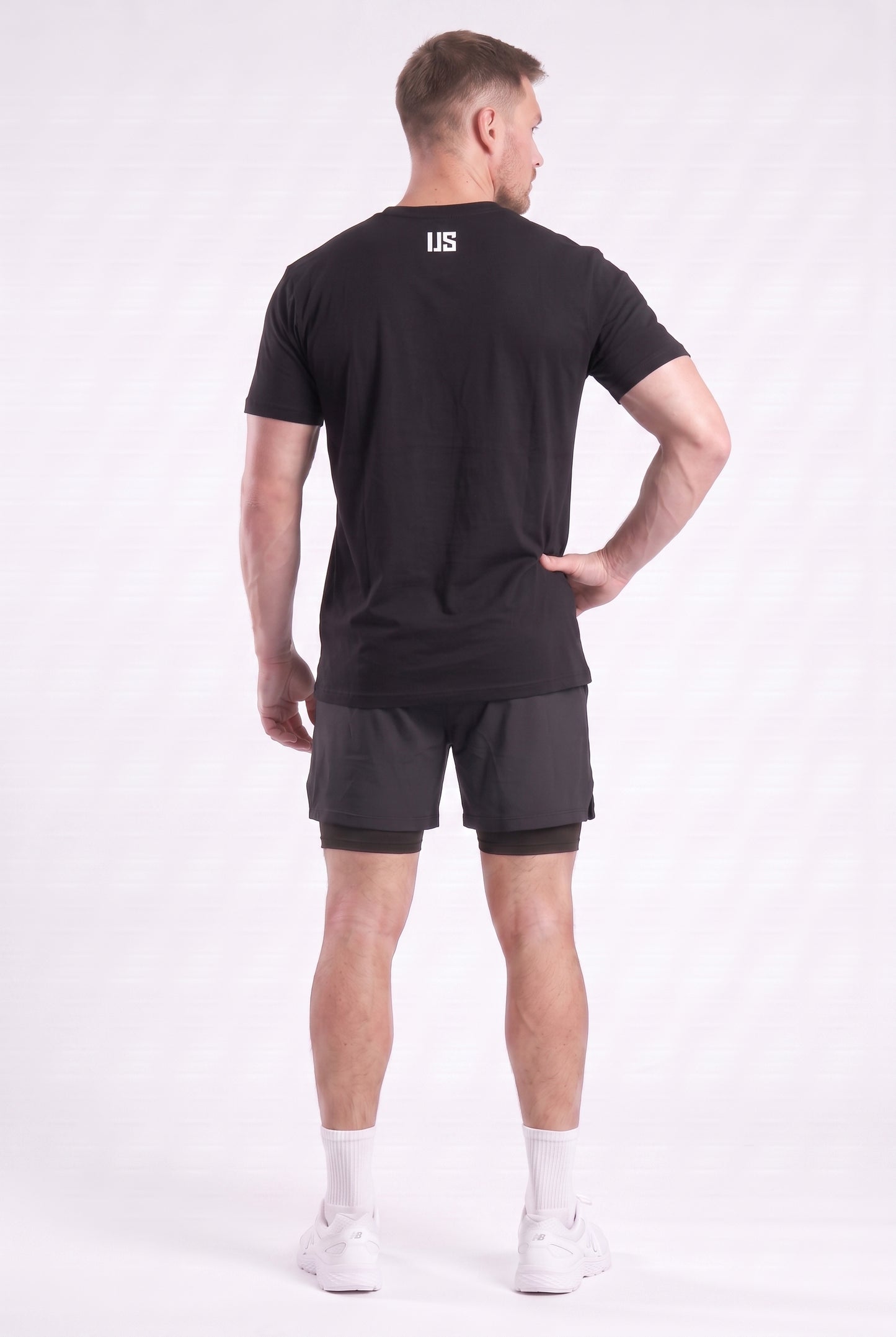 T-shirt bezszwowy bawełniany czarny MAKEUS Tampa