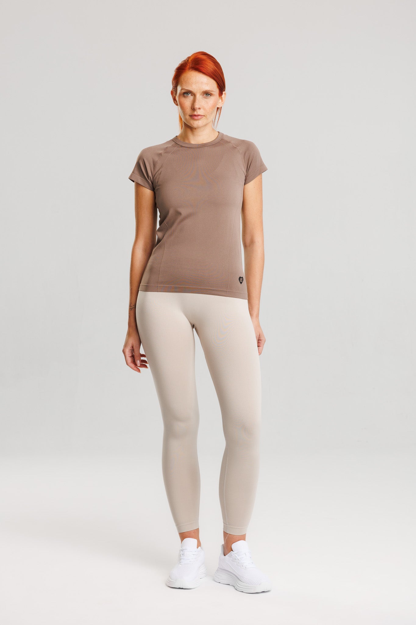 T-shirt bezszwowy techniczny PRO latte Arizona