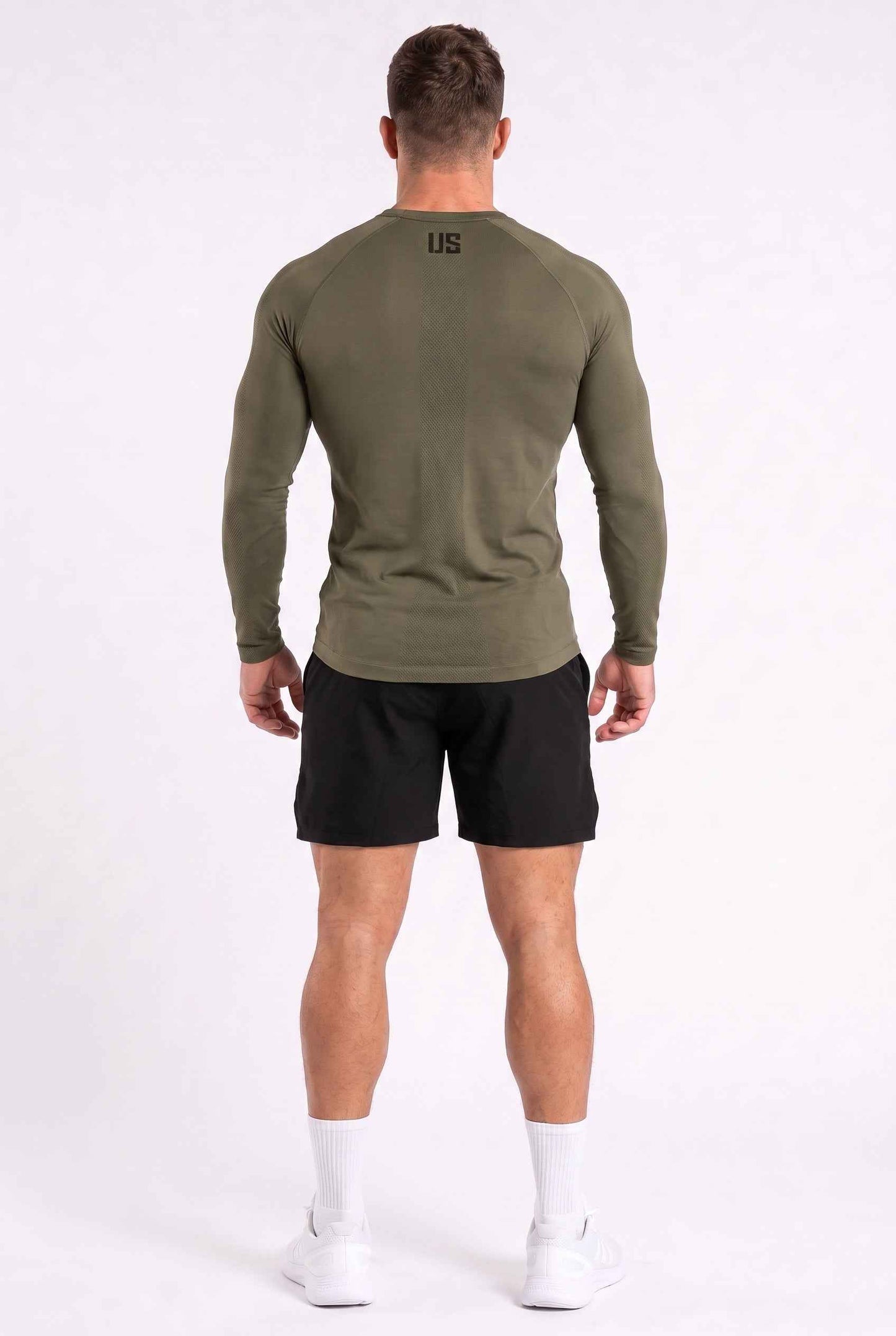 Longsleeve męski bezszwowy techniczny PRO force green - Columbia