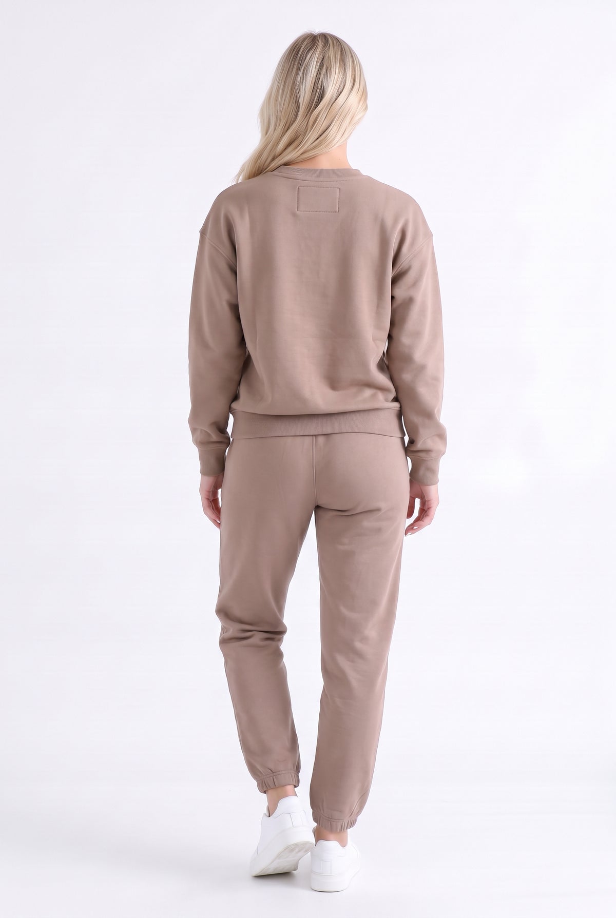 Damska bluza dresowa bez kaptura latte - Luna