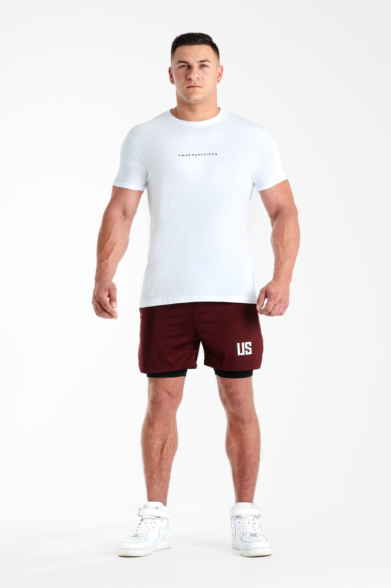 T-shirt bezszwowy bawełniany biały # Tampa