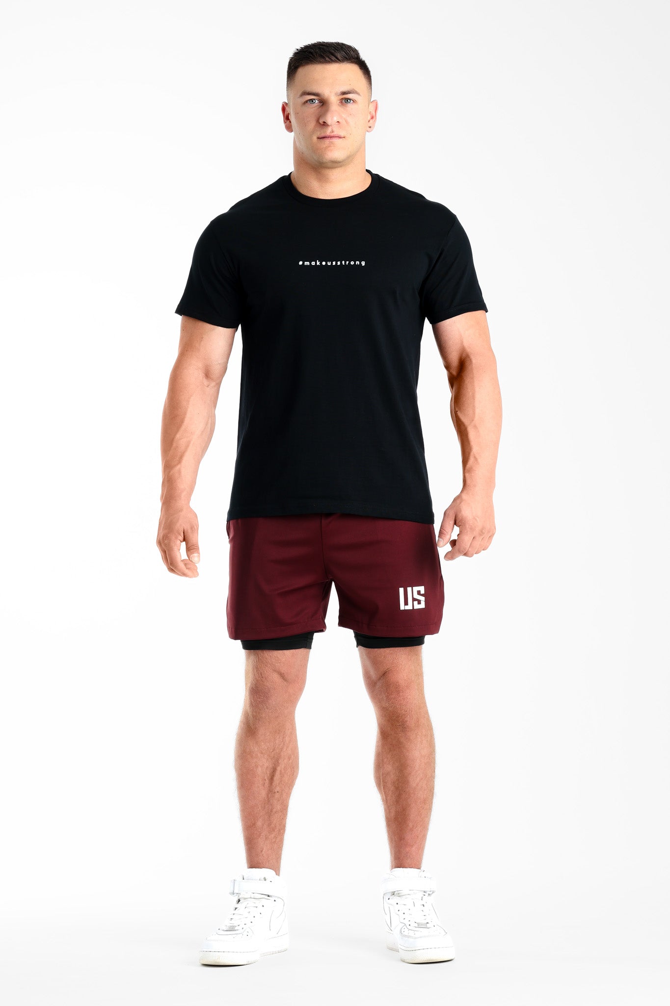 T-shirt bezszwowy bawełniany czarny # Tampa