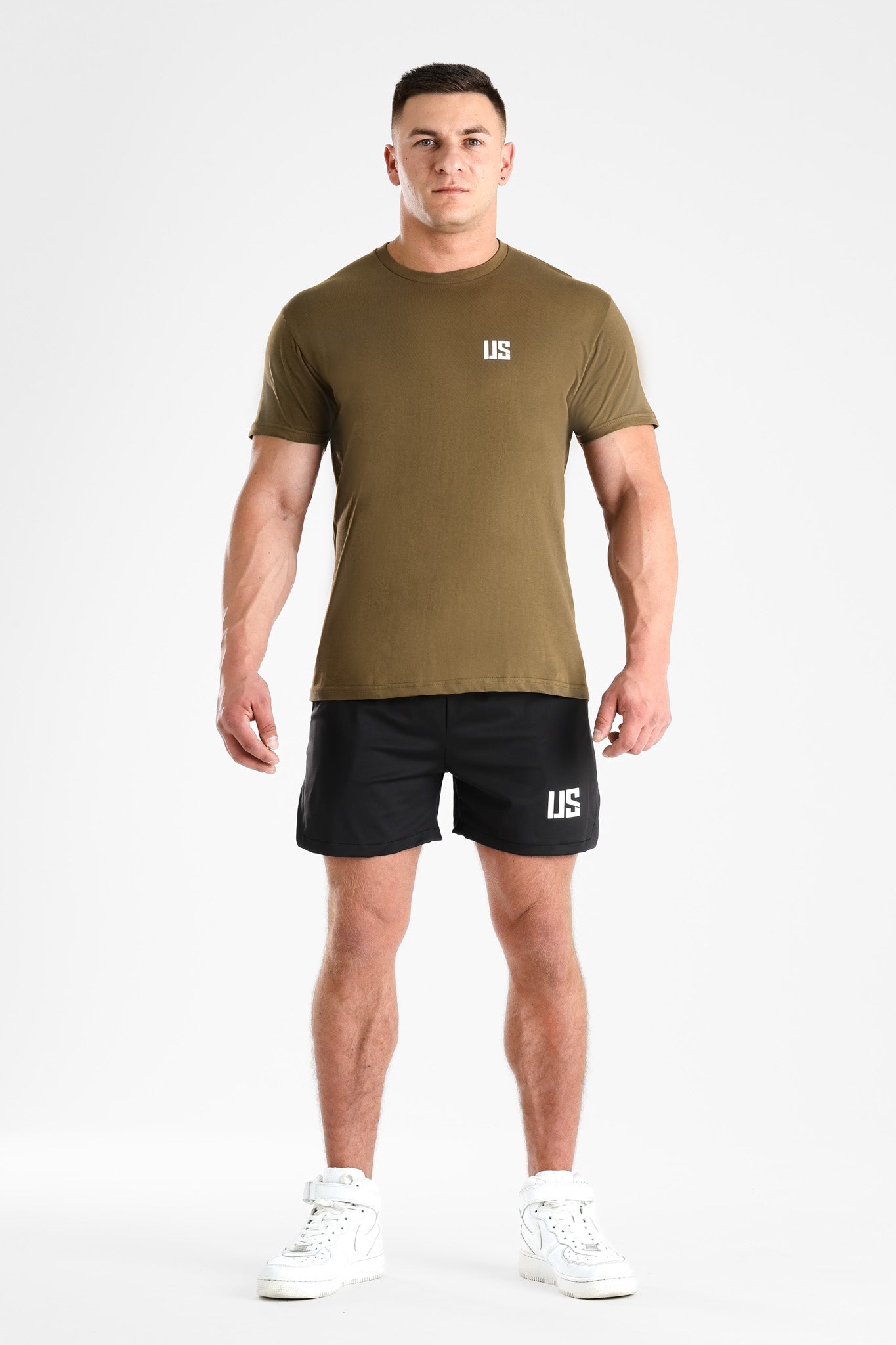 T-shirt bezszwowy bawełniany khaki US Tampa