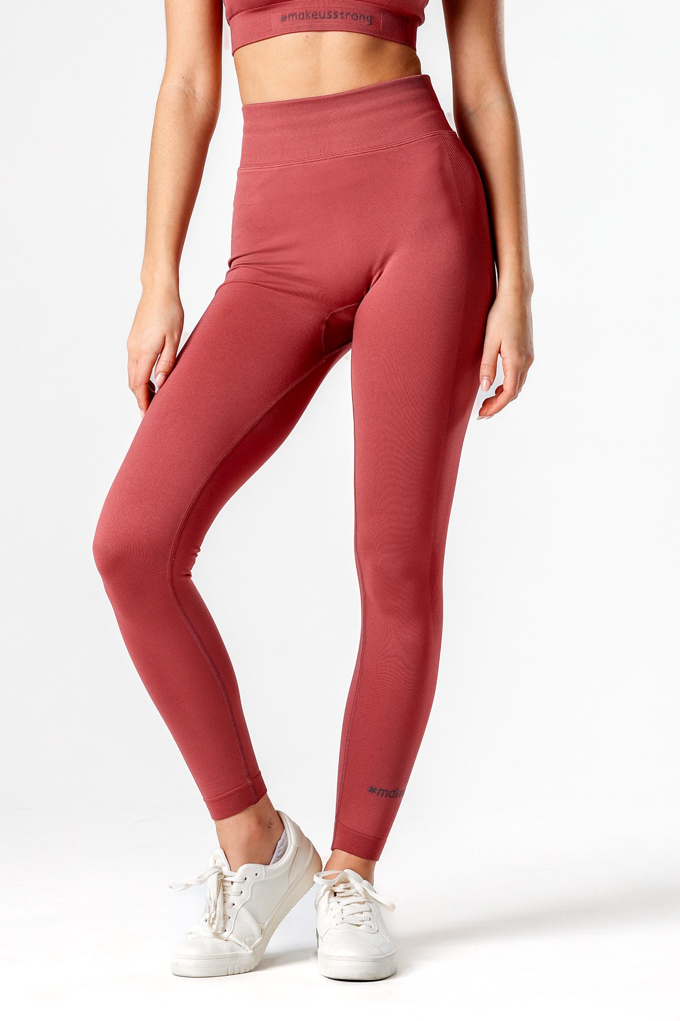 Legginsy bezszwowe PUSH UP PRO różowe Georgia