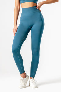 Legginsy bezszwowe PUSH UP PRO turkusowe Georgia