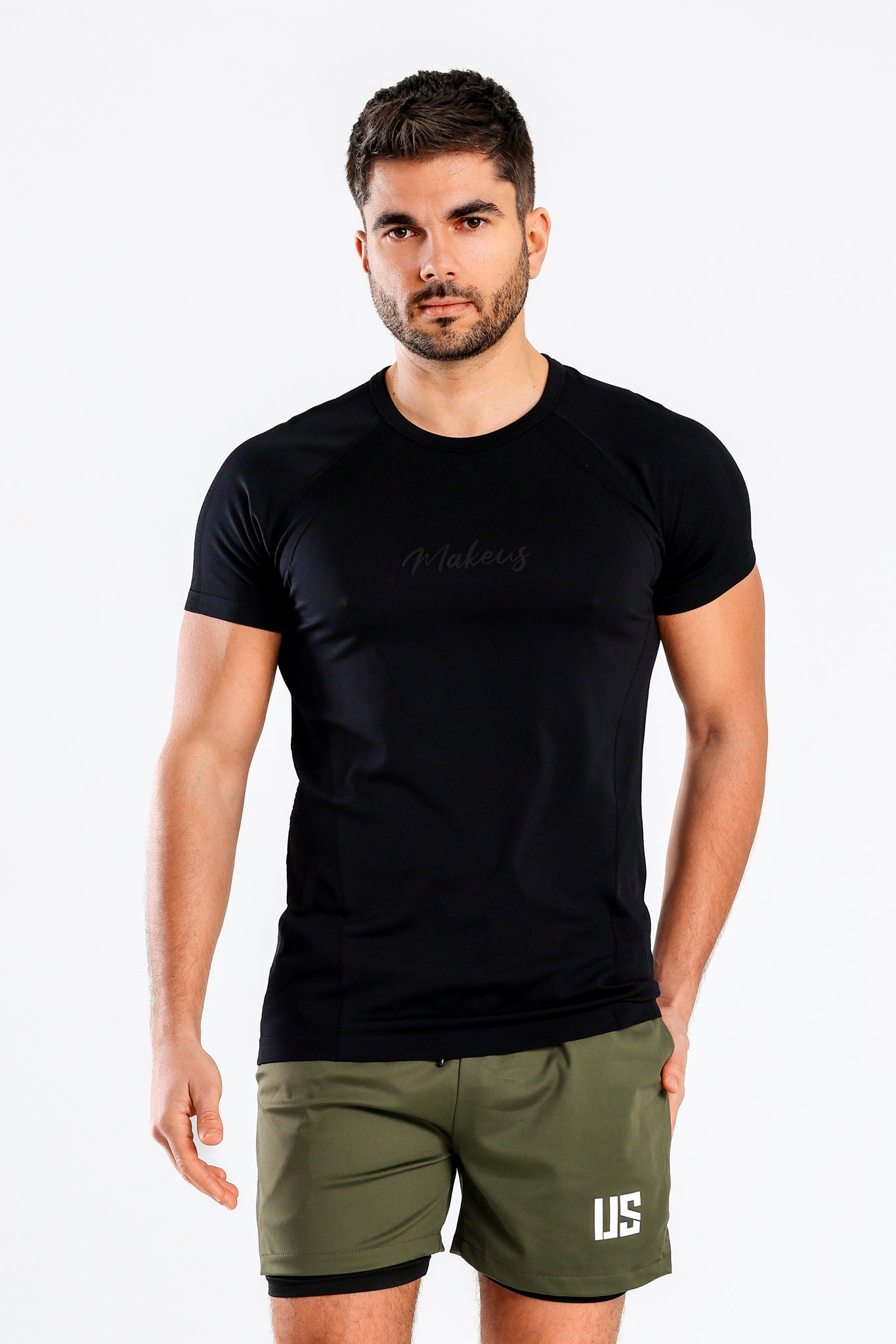 T-shirt bezszwowy techniczny PRO czarny Colorado III