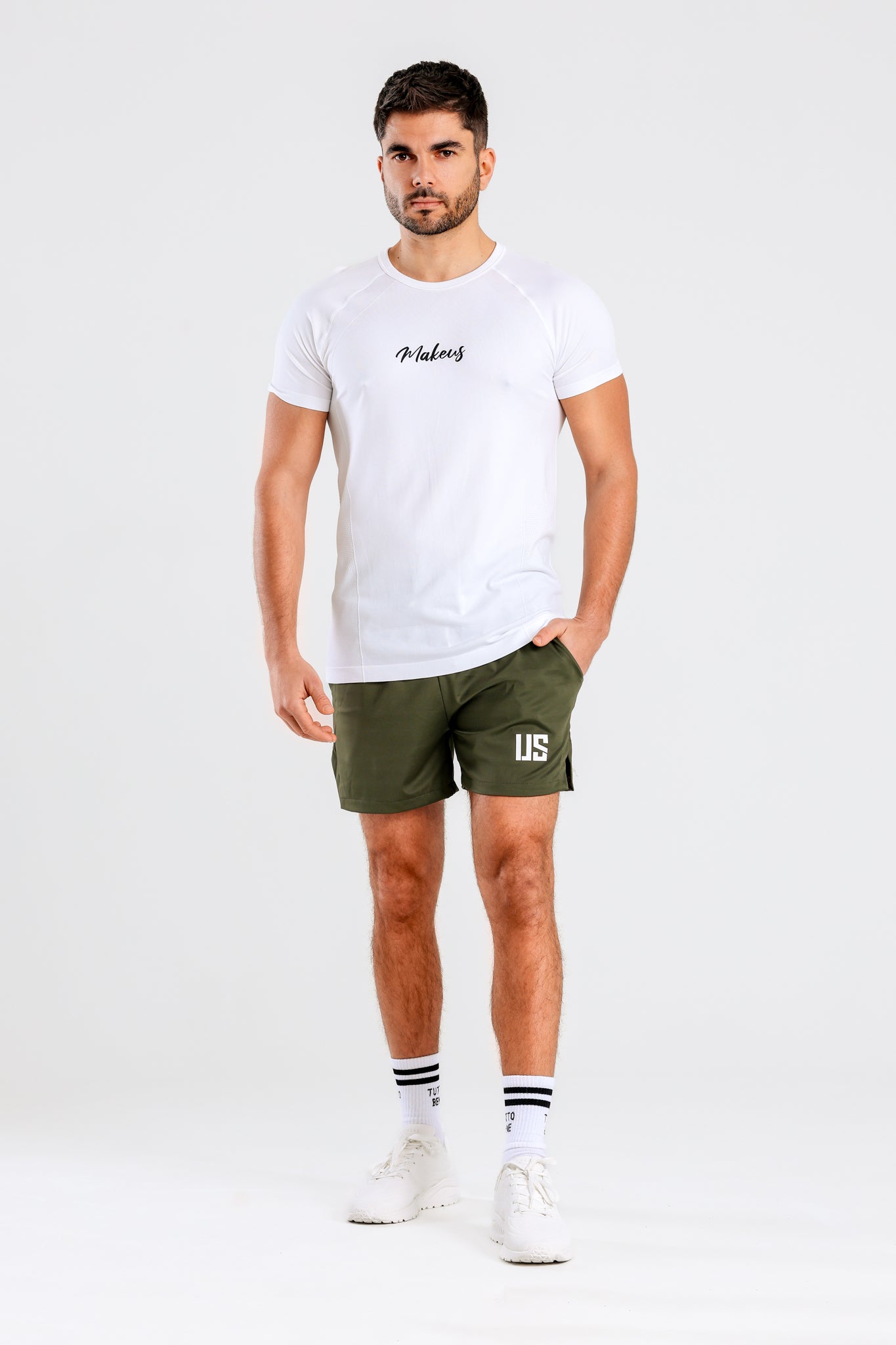 T-shirt bezszwowy techniczny PRO biały Colorado III