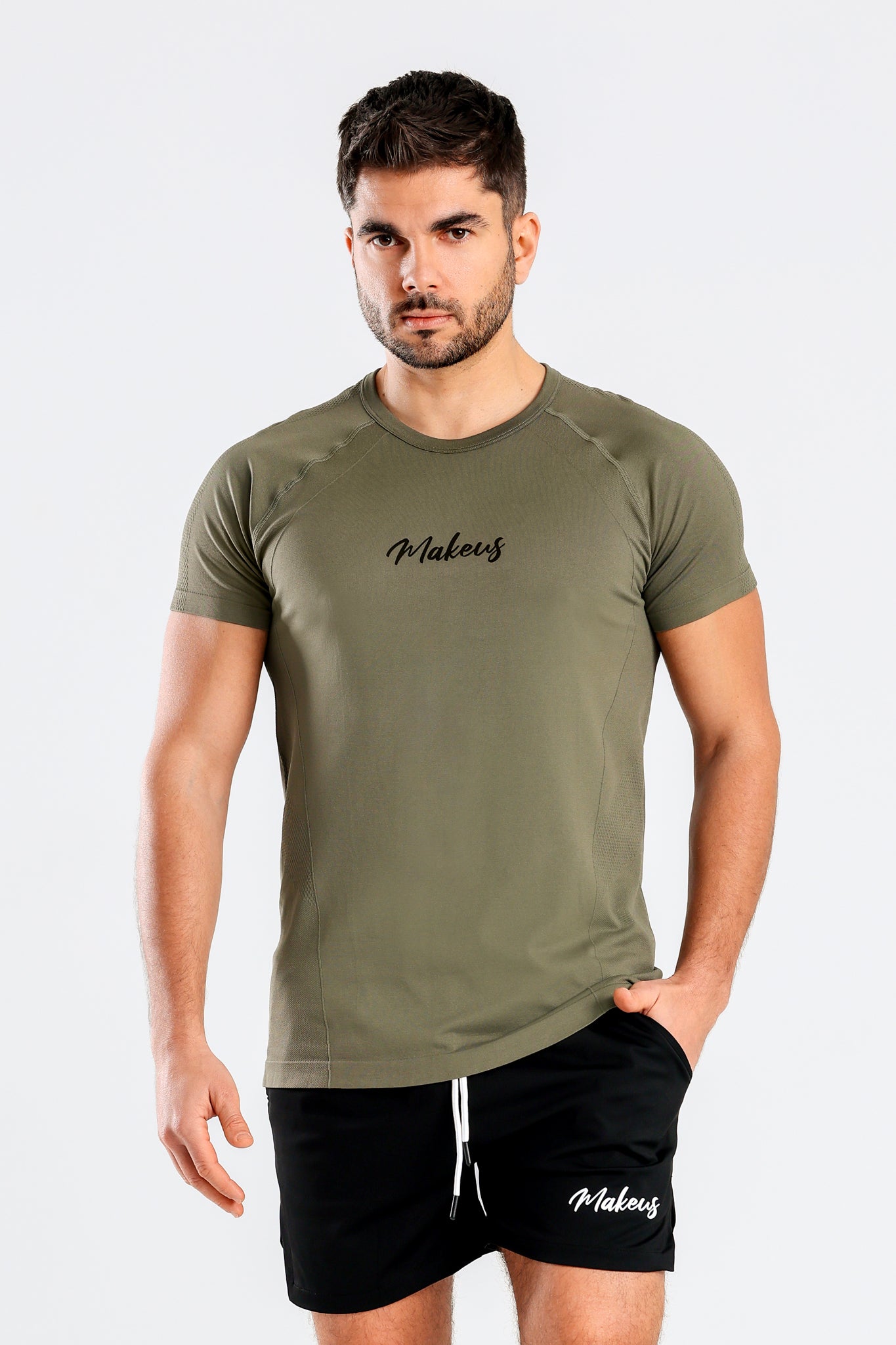 T-shirt bezszwowy techniczny PRO force green Colorado III