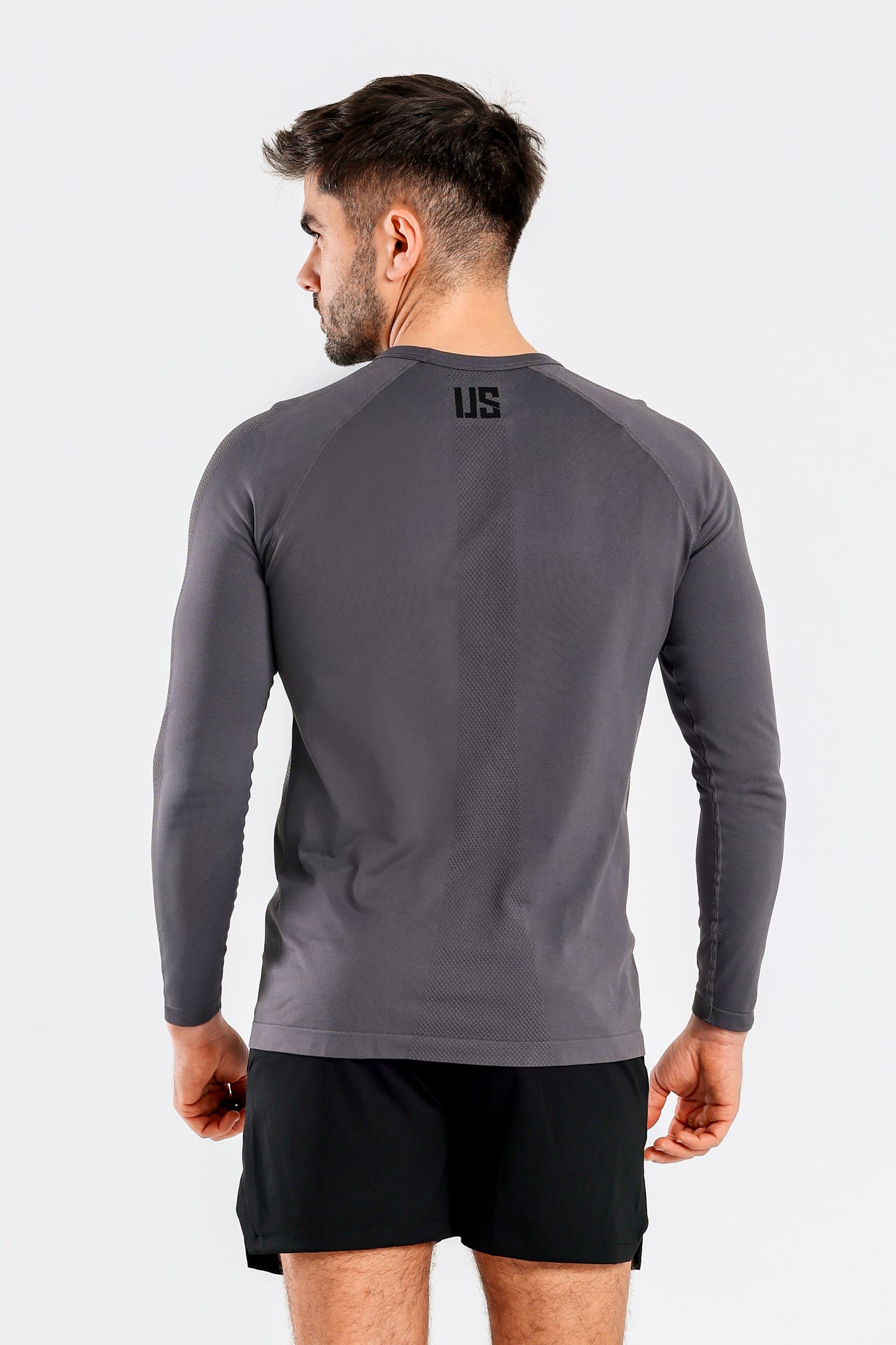 Longsleeve bezszwowy techniczny PRO grafitowy Columbia II