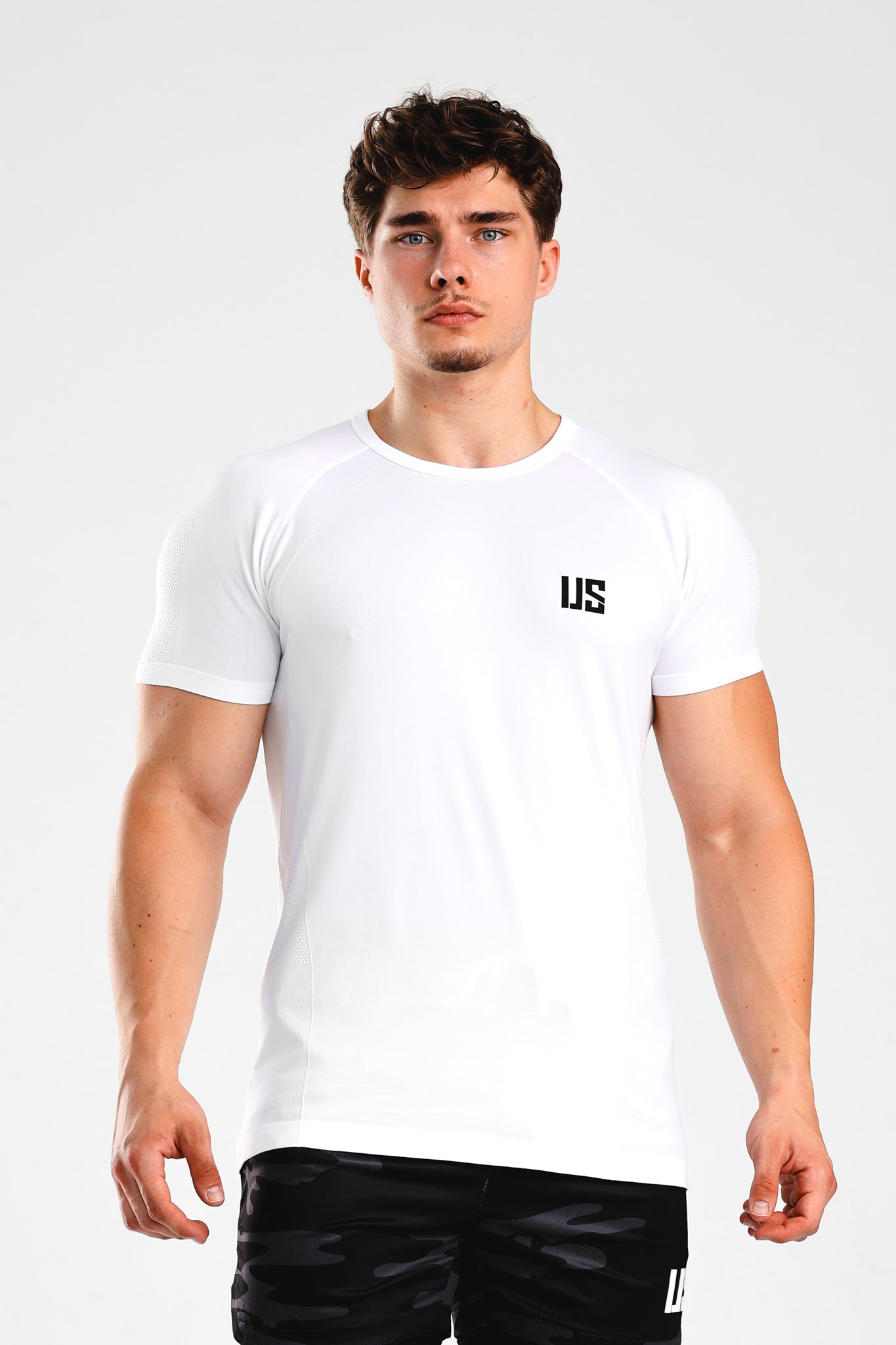T-shirt bezszwowy techniczny biały Colorado MAKEUS
