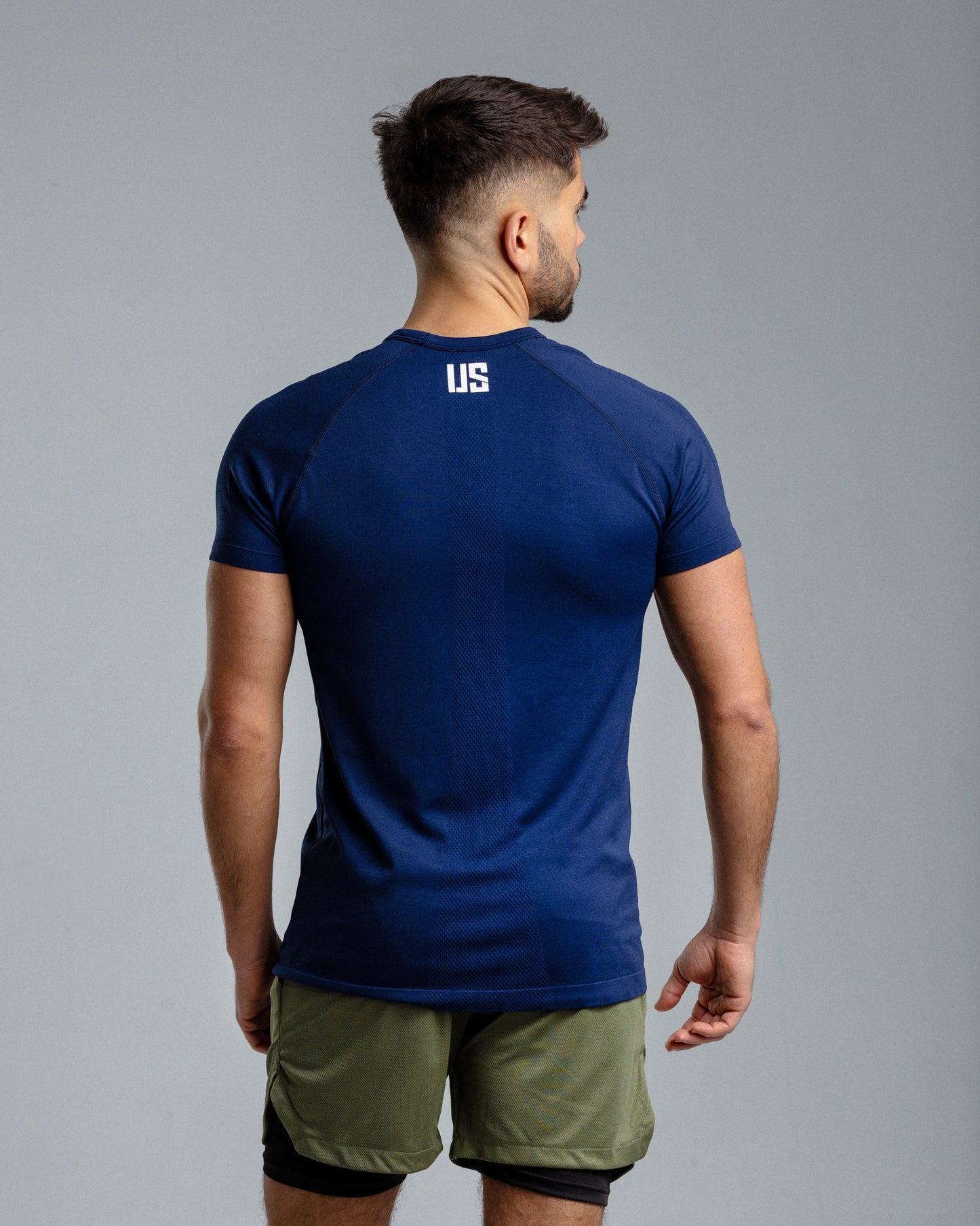 T-shirt bezszwowy techniczny navy Colorado