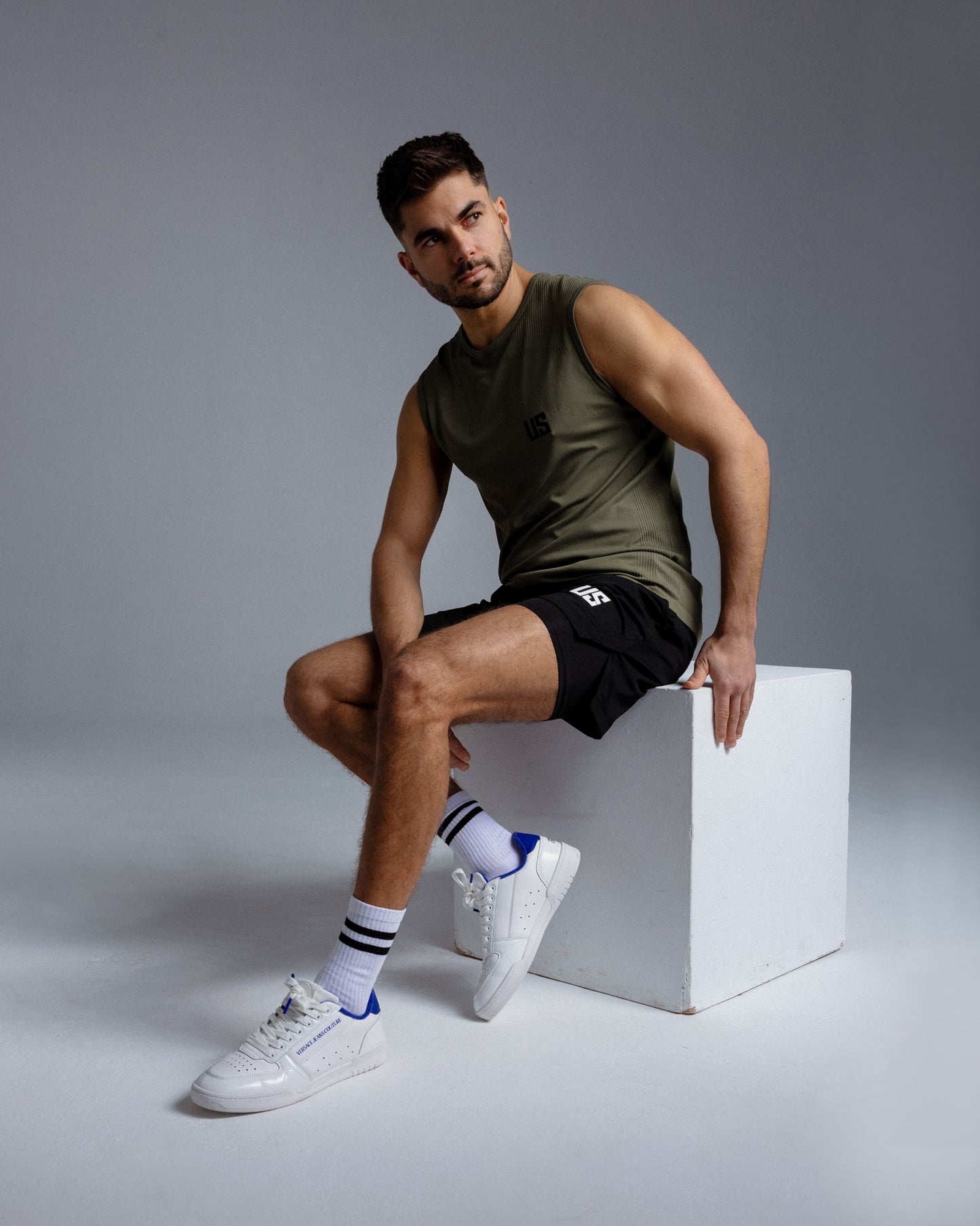 Tank Top bezszwowy techniczny khaki Denver