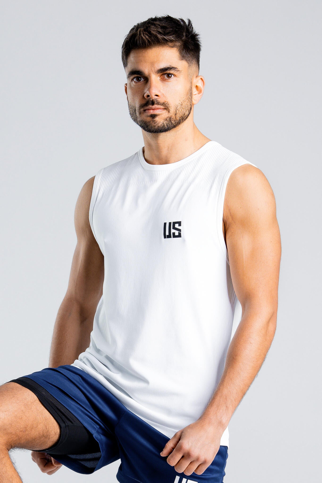 Tank Top bezszwowy techniczny biały Denver