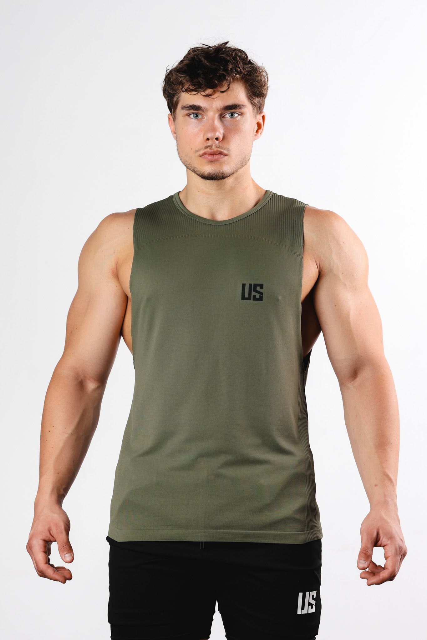 Zestaw męski tank top bezszwowy Denver/DNV + spodenki bawełniane Portland