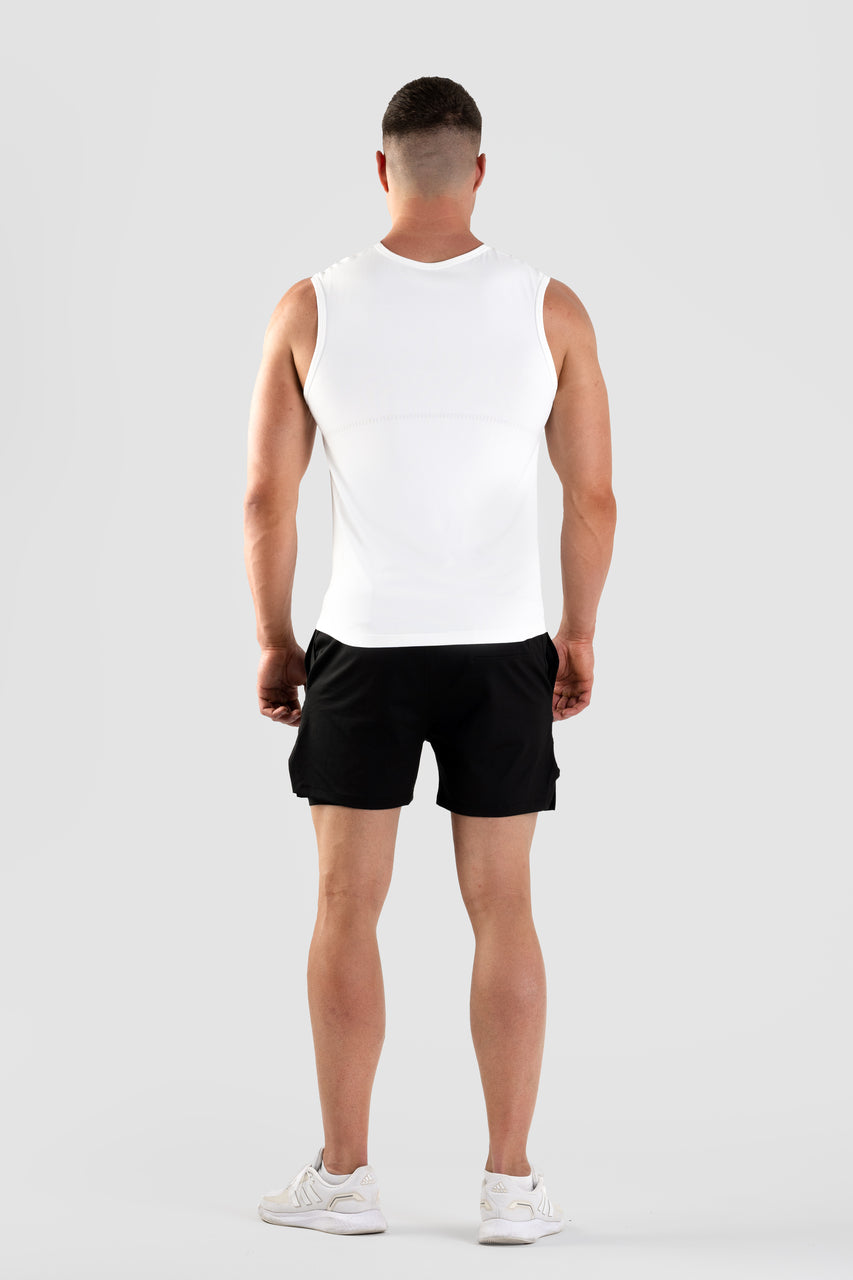 Tank Top bezszwowy techniczny biały Denver