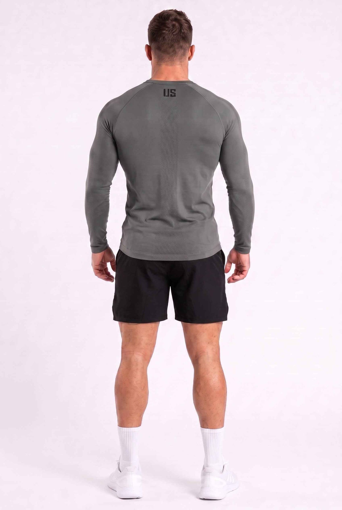 Longsleeve męski bezszwowy techniczny PRO grafitowy - Columbia