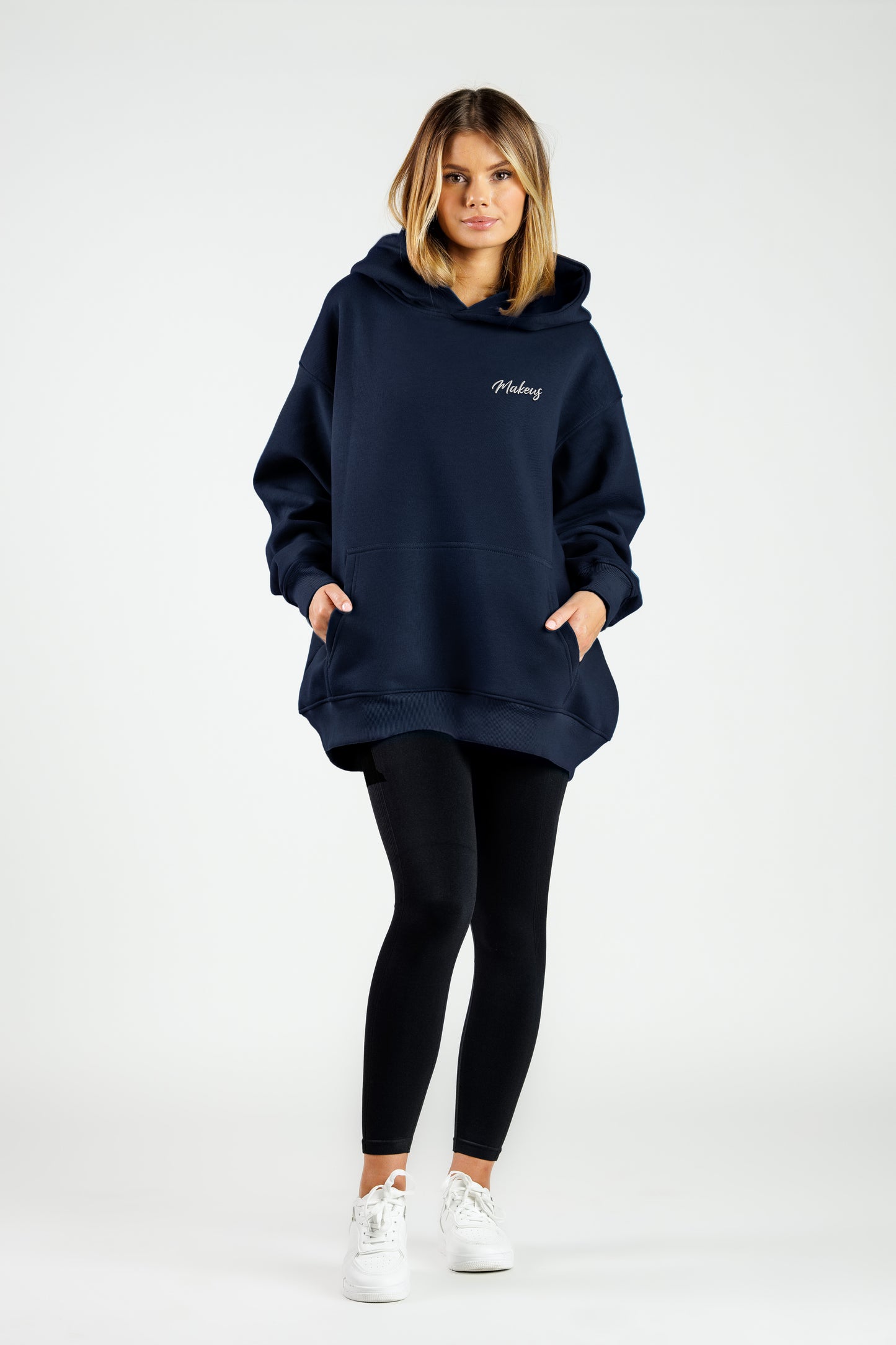 Bluza dresowa z kapturem granatowa ONE SIZE Ruby SOFT PRO