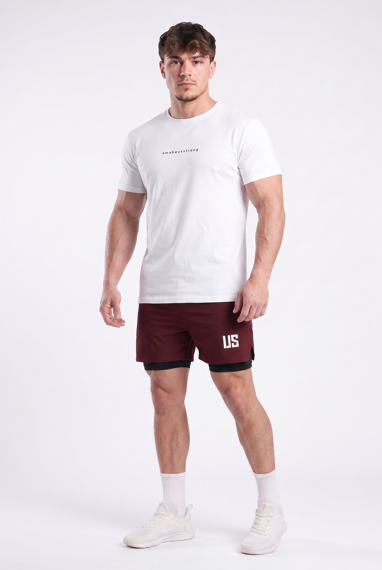 T-shirt męski bezszwowy bawełniany biały - # Tampa