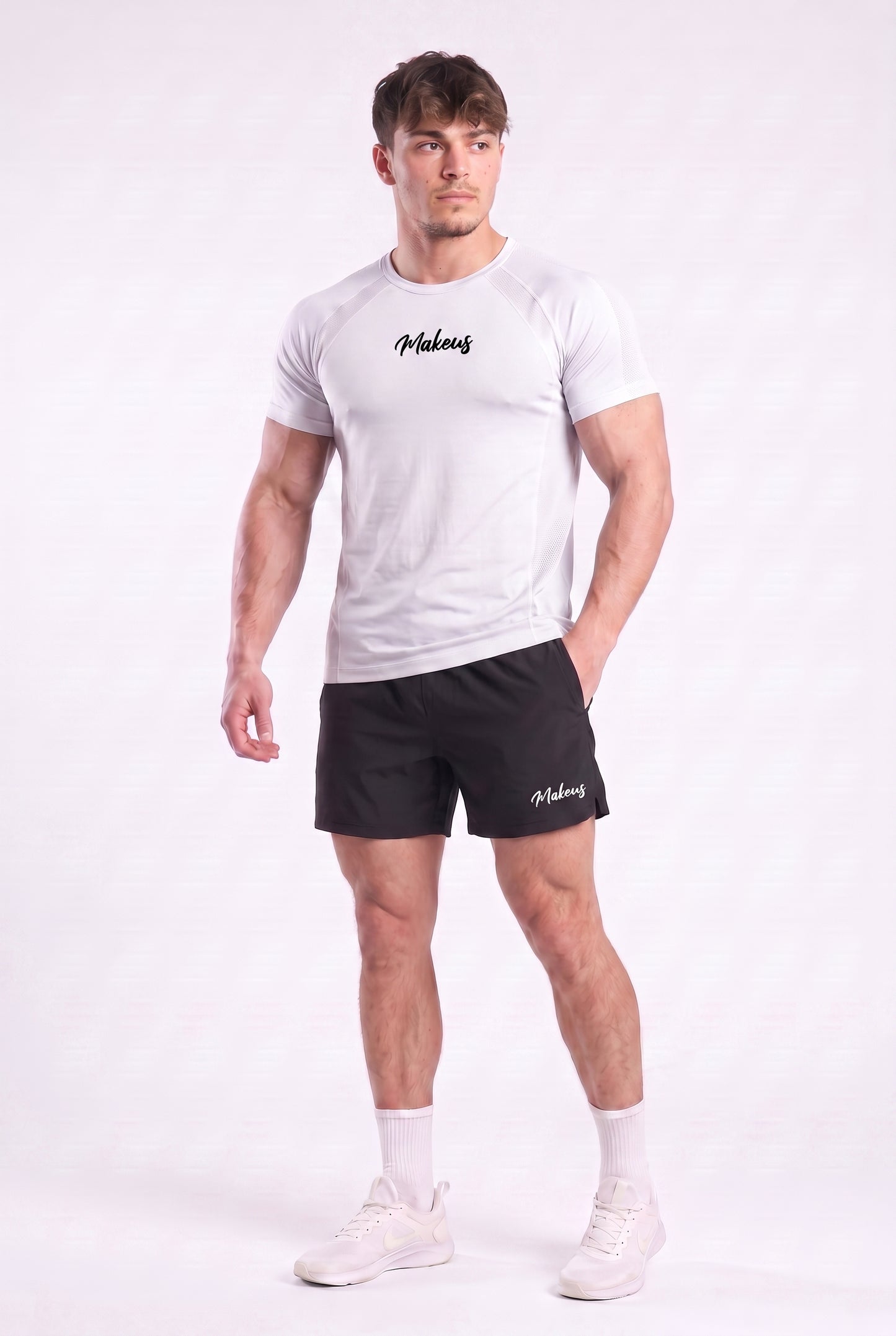 T-shirt bezszwowy techniczny PRO biały Colorado III