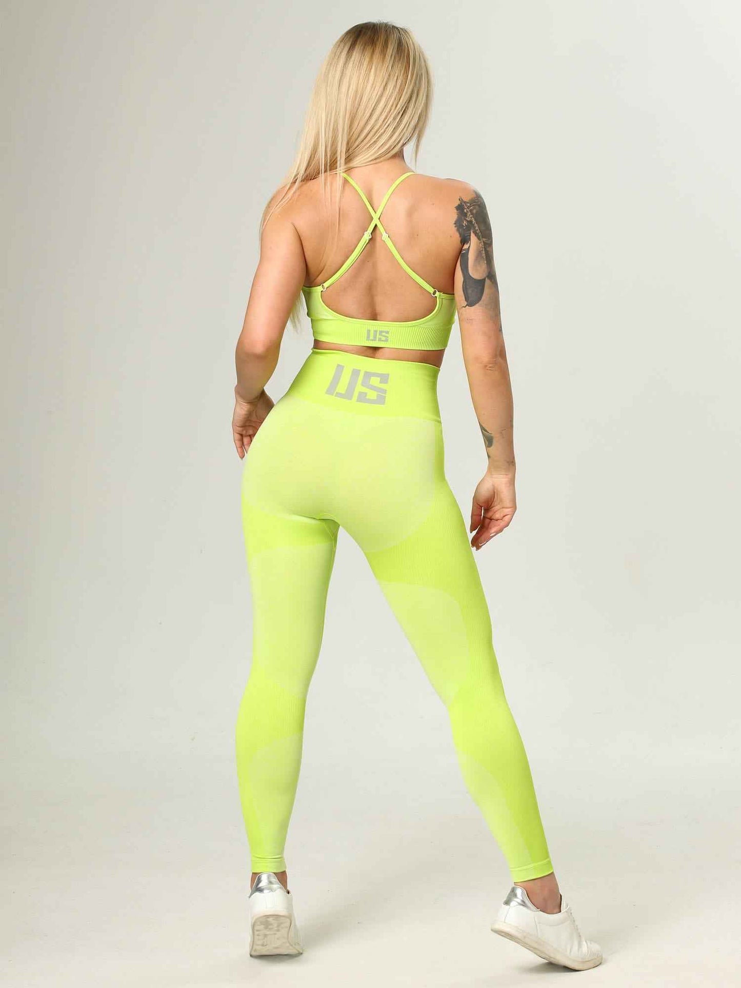 Legginsy bezszwowe Limonka - Bel Air