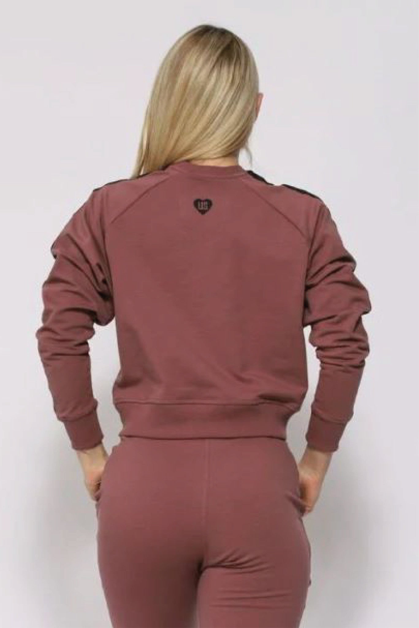 Bluza dresowa brudny róż Laurel