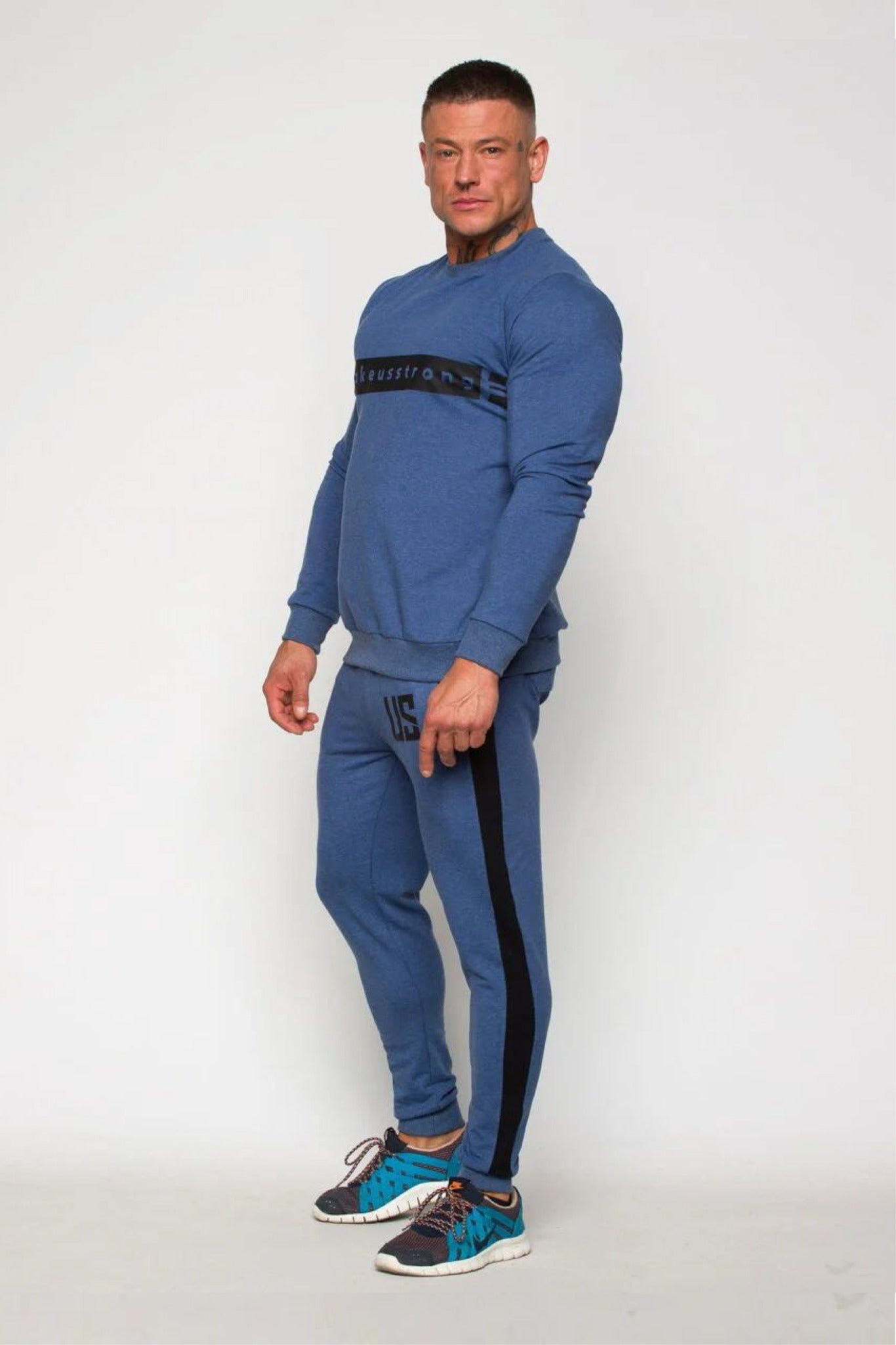 Bluza dresowa męska z logo granatowa Nahville