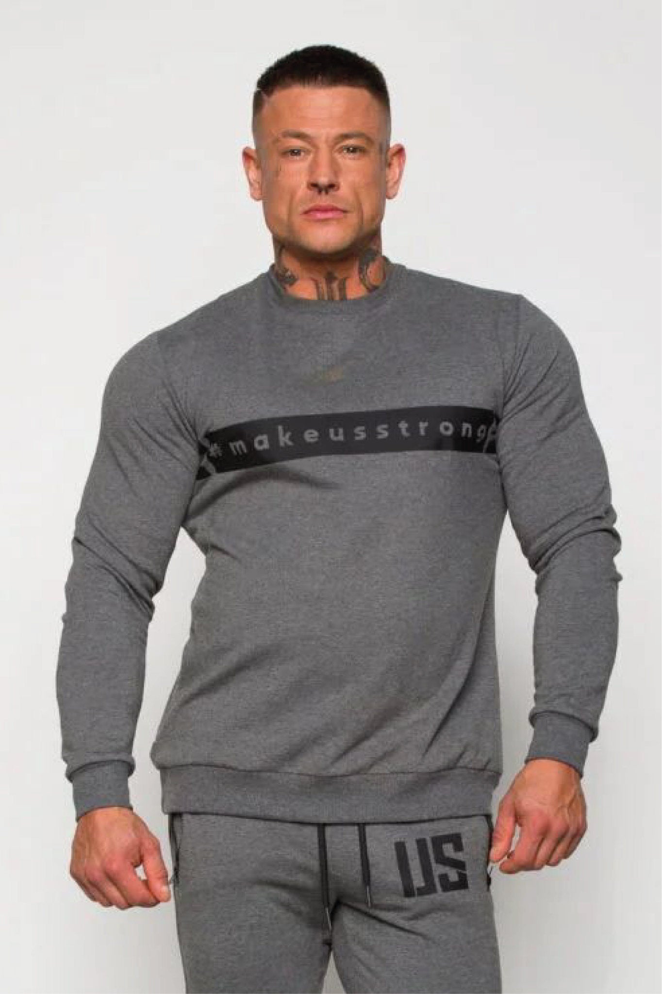 Bluza dresowa męska z logo szara Nahville