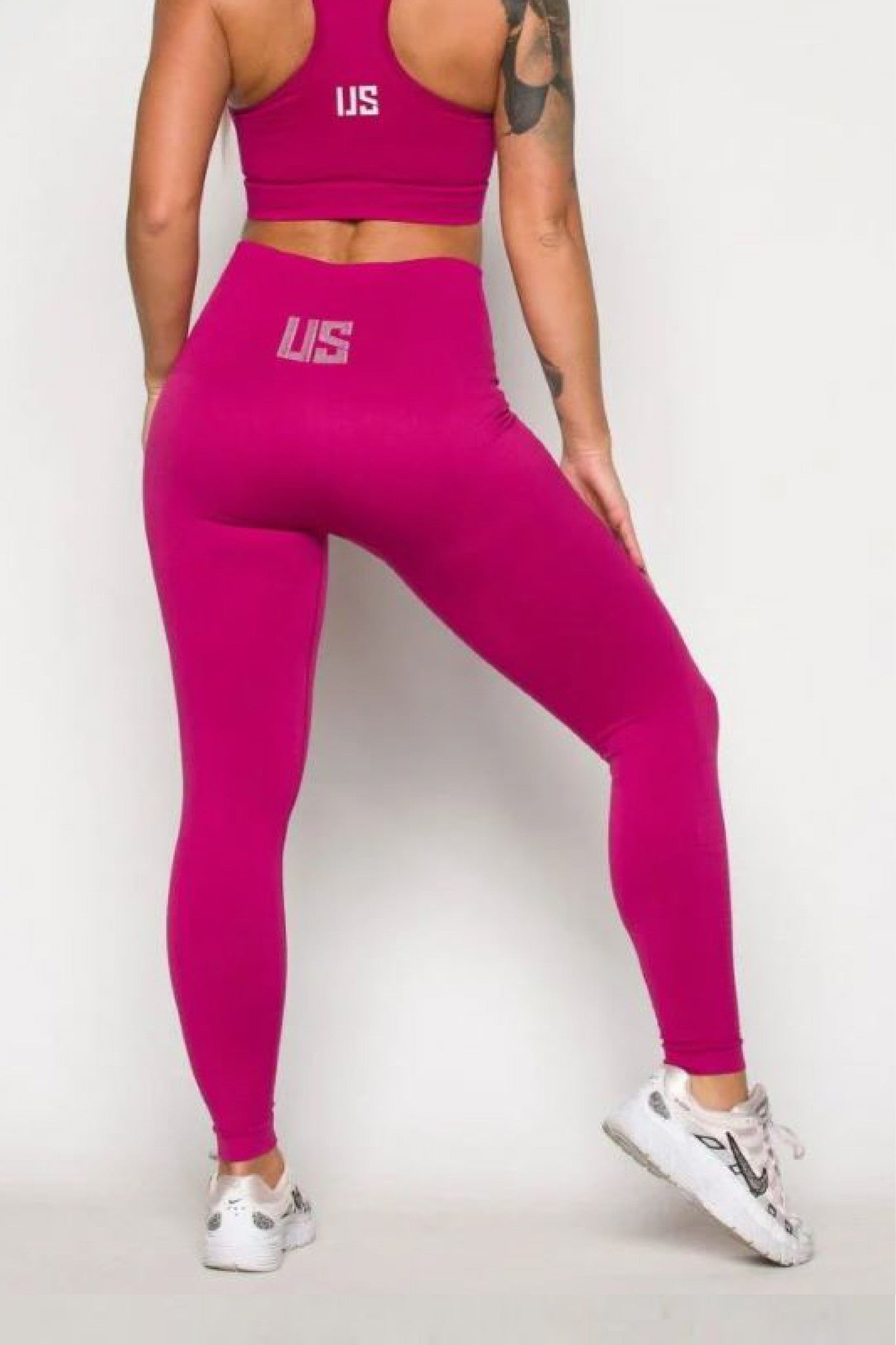 Legginsy bezszwowe kompresyjne fuksja Los Angeles