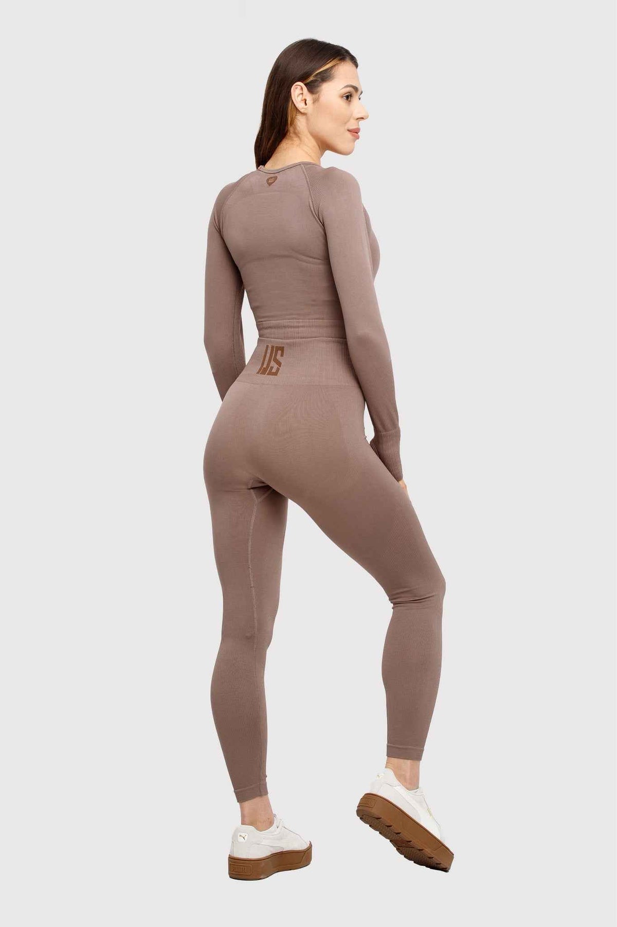 Legginsy bezszwowe sportowe choco - Soho