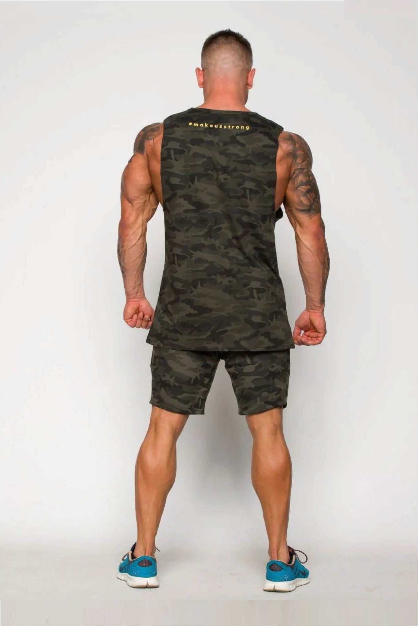 Tank Top bawełniany z logo moro San Quentin