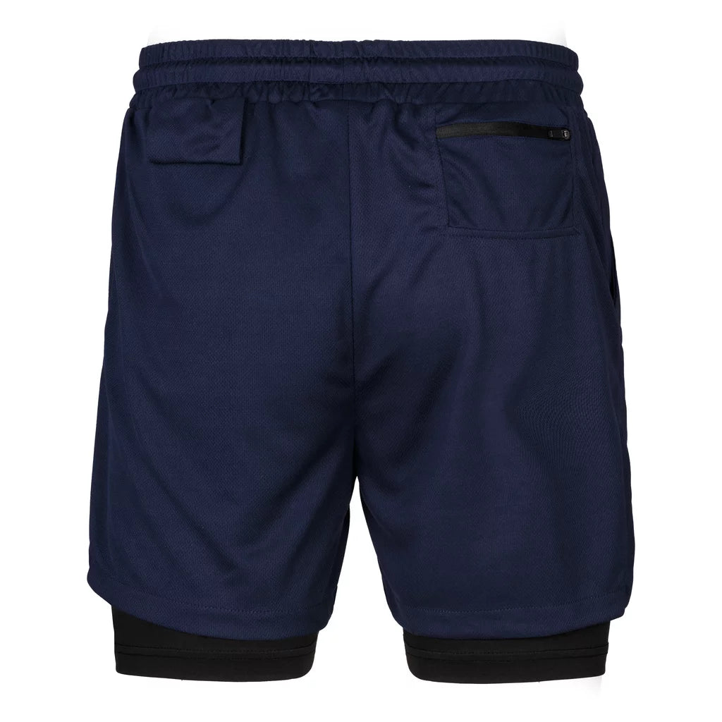 Spodenki treningowe 2w1 granatowe Camp David