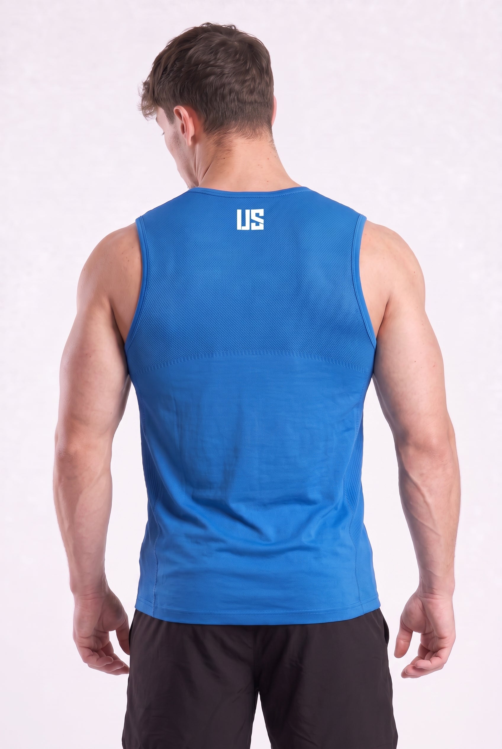 Tank Top męski kobaltowy bezszwowy