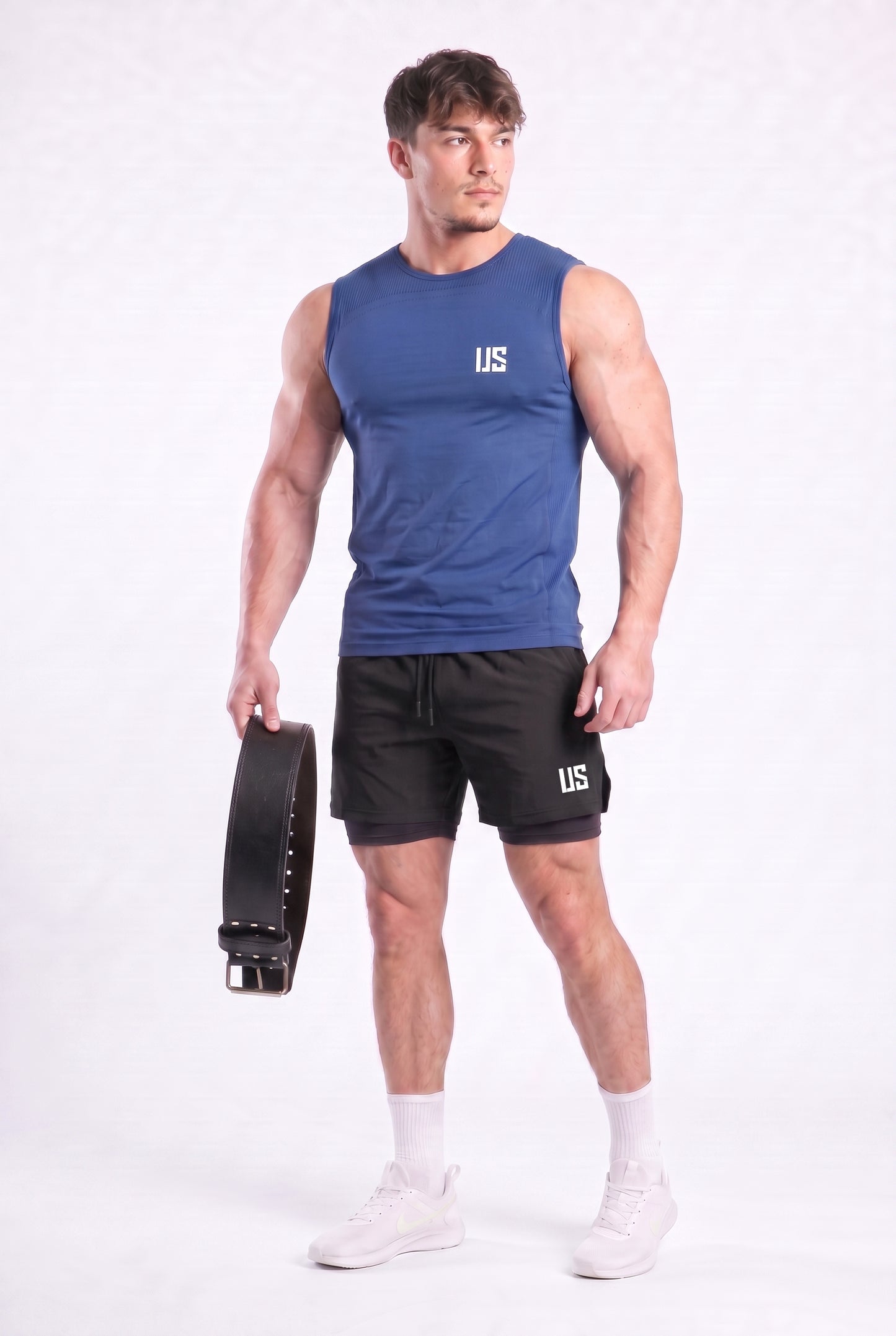Tank Top bezszwowy techniczny kobaltowy Denver