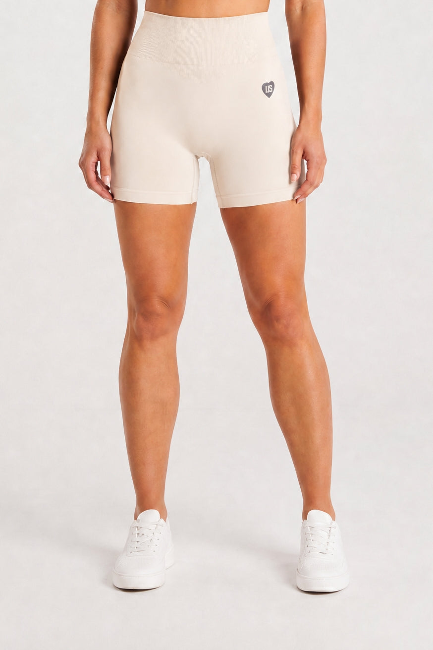 Szorty bezszwowe PUSH UP V SHAPE cream Savannah