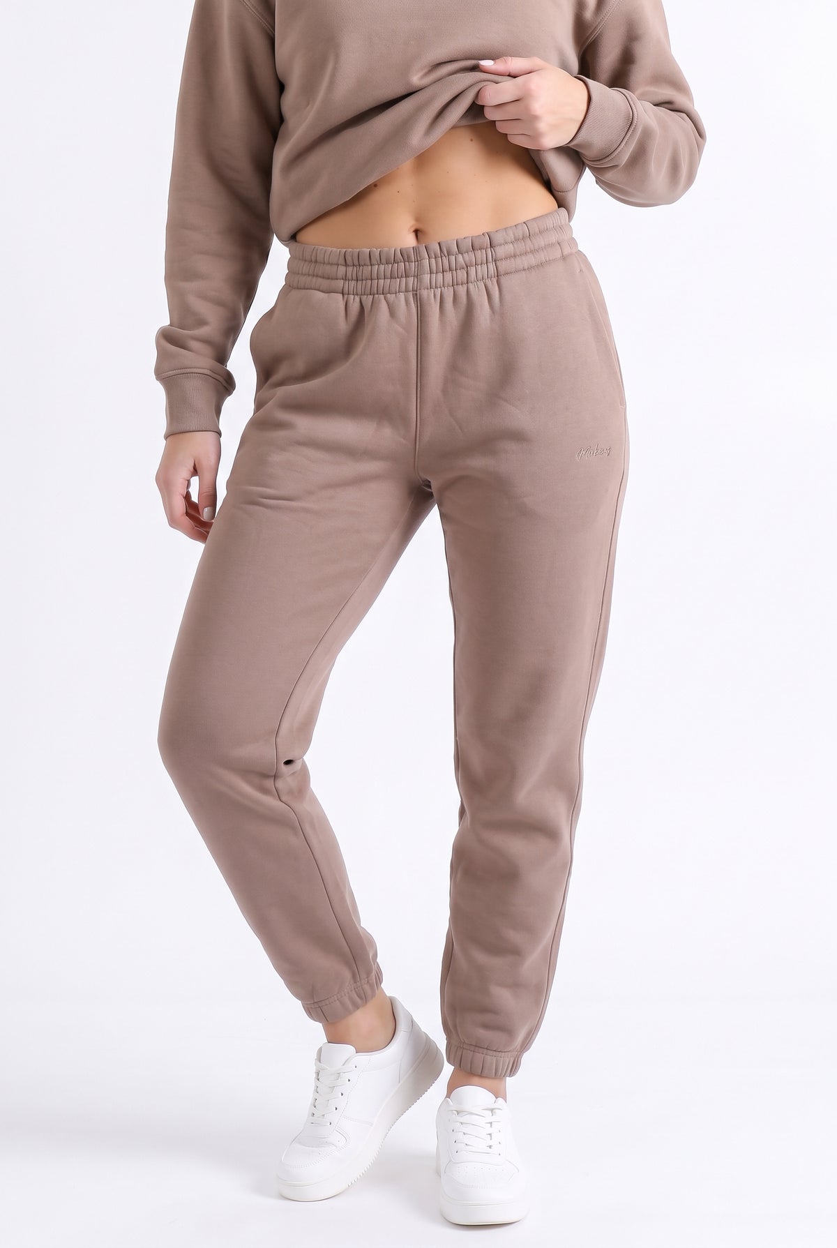 Spodnie dresowe damskie joggery Dove - latte