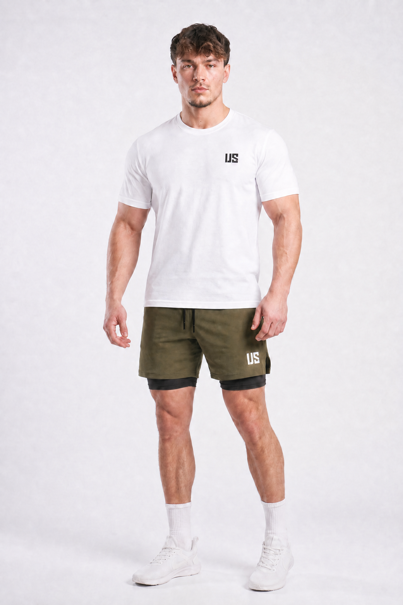 T-shirt bezszwowy bawełniany biały US Tampa
