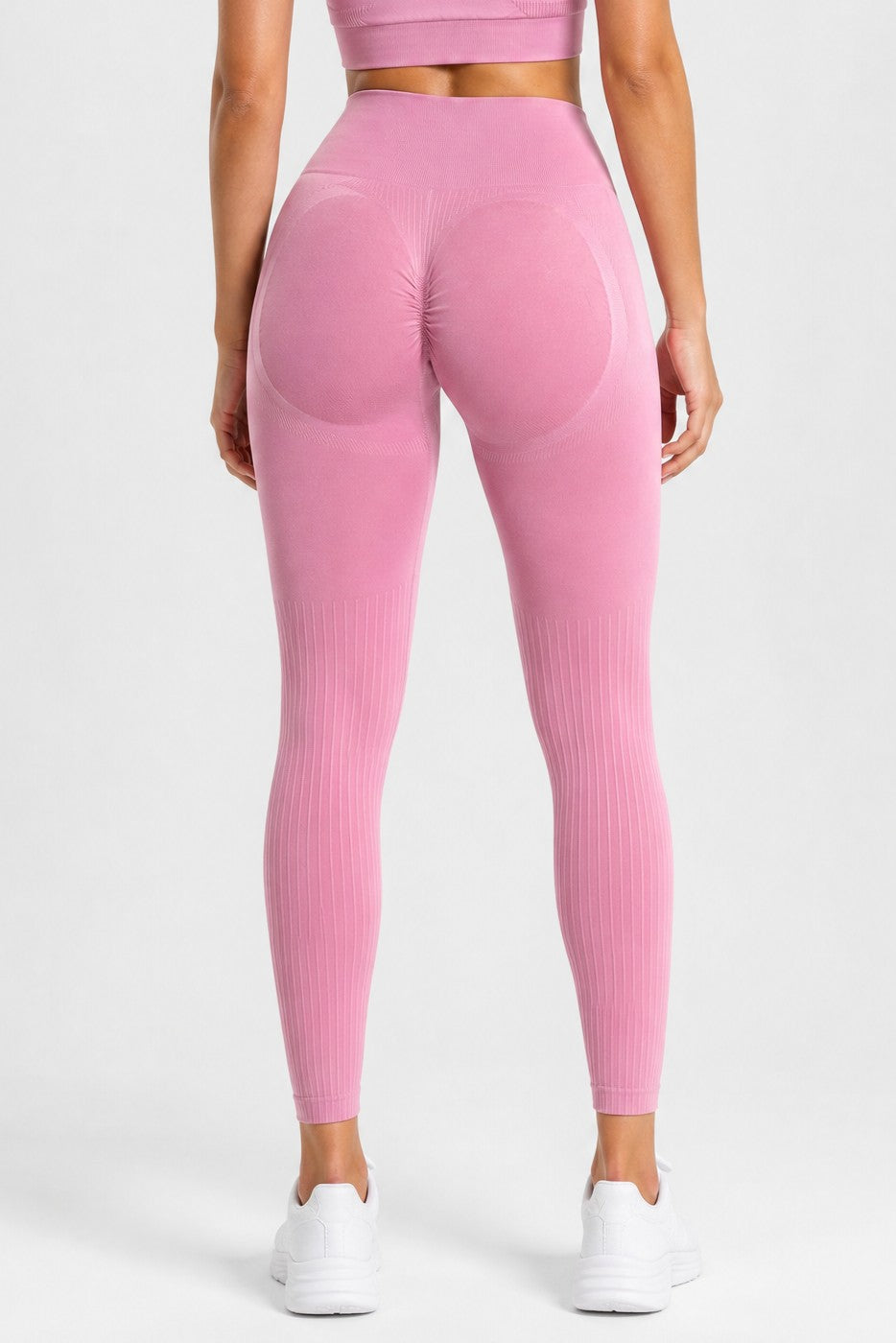 Legginsy bezszwowe PUSH UP PRO II dusty rose Nevada