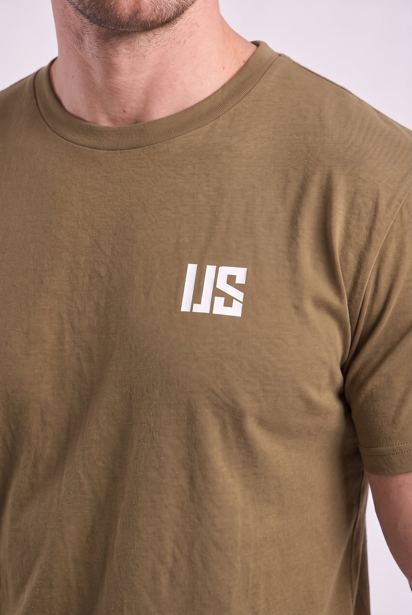 T-shirt bezszwowy bawełniany khaki US Tampa
