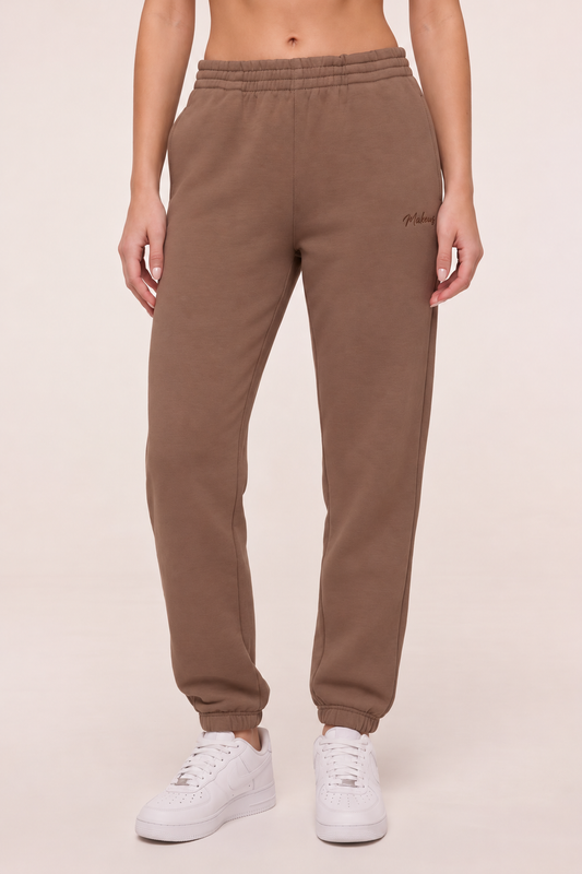 Spodnie dresowe damskie joggery latte - Dove SOFT PRO