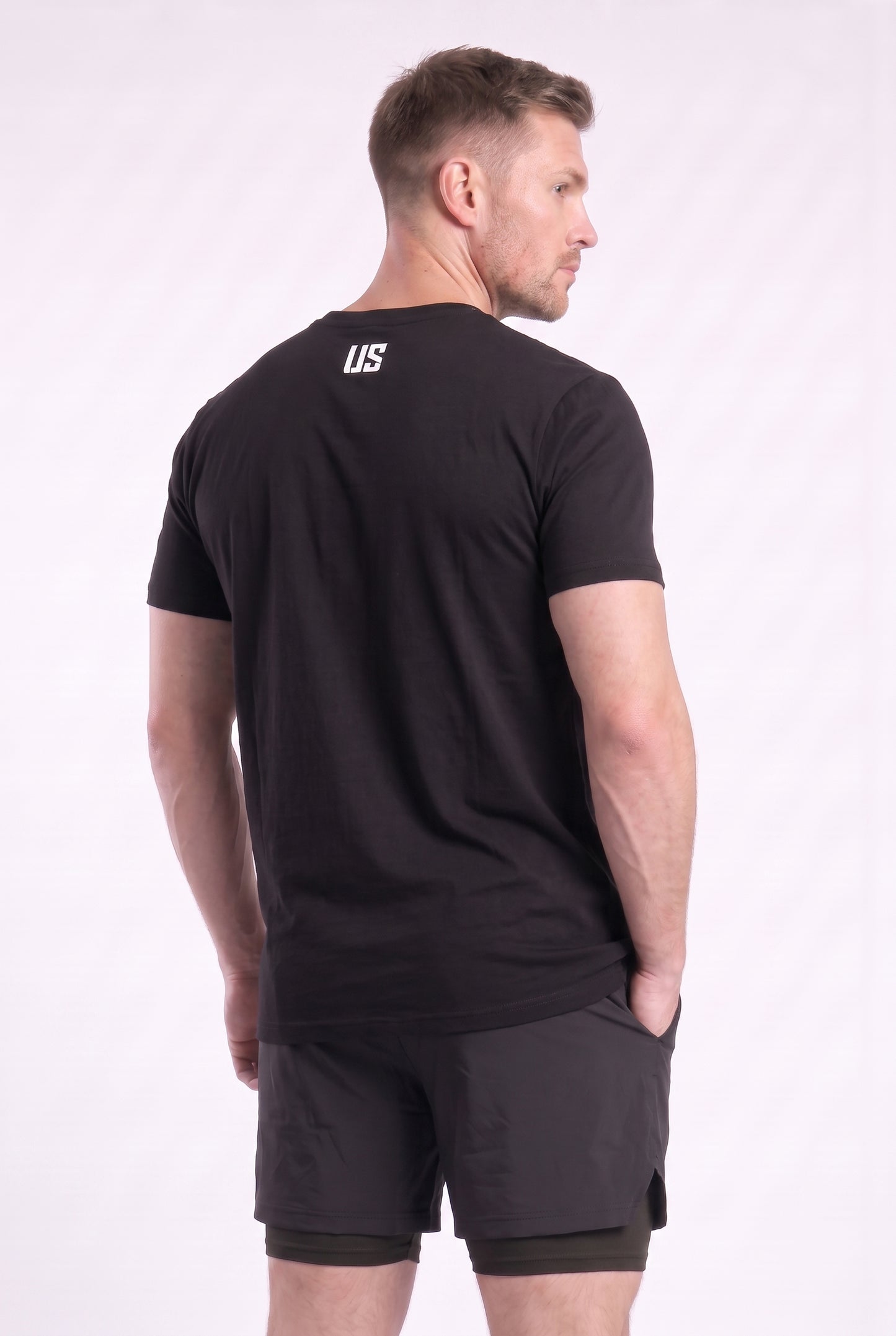 T-shirt bezszwowy bawełniany czarny MAKEUS Tampa