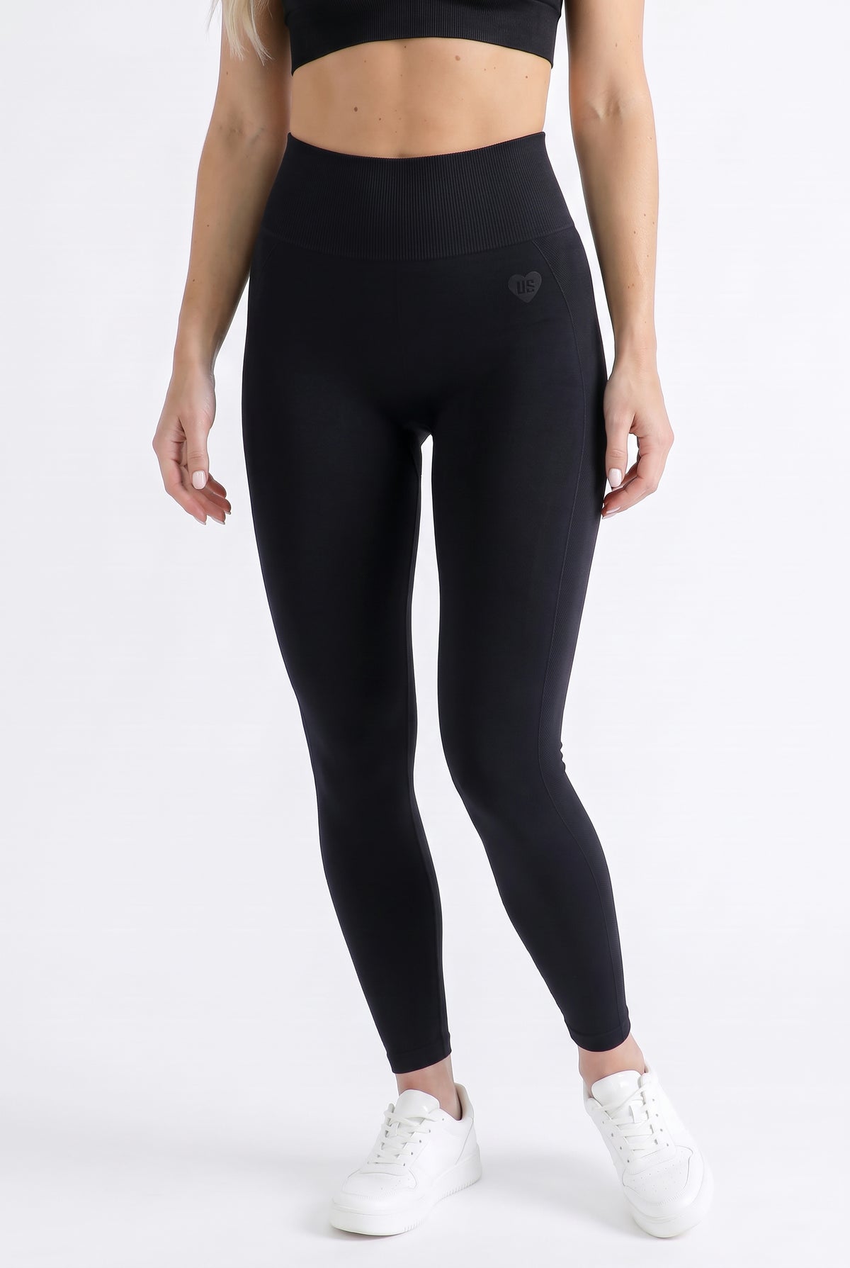Legginsy bezszwowe PUSH UP czarne - Florence