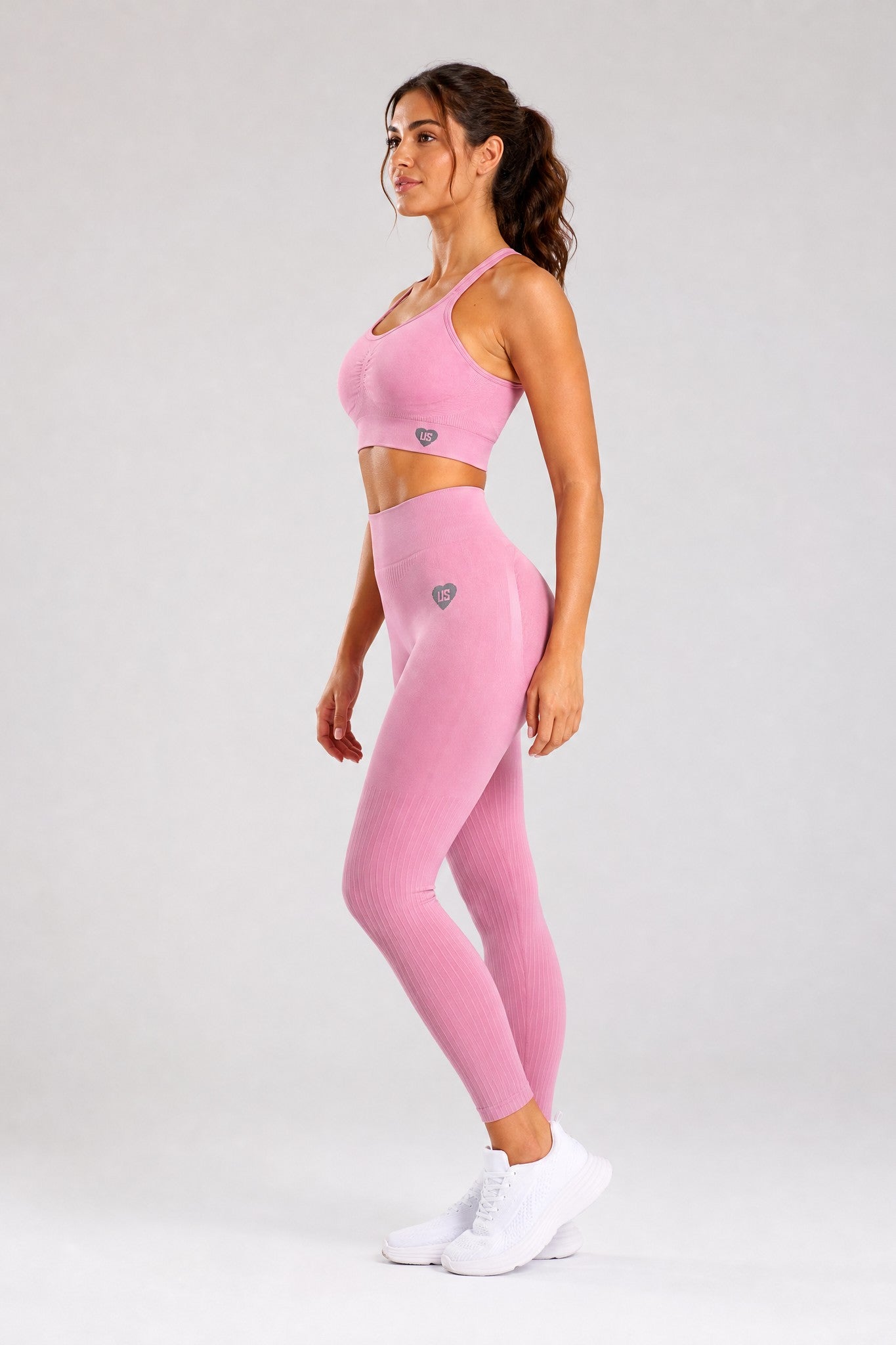Biustonosz bezszwowy odkryte plecy dusty rose Nevada
