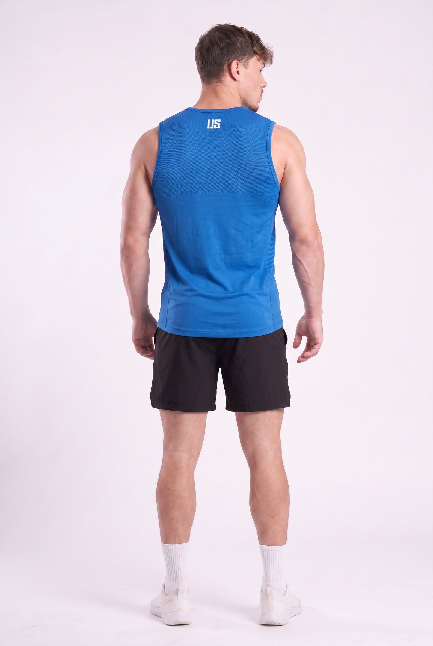 Tank Top męski kobaltowy bezszwowy