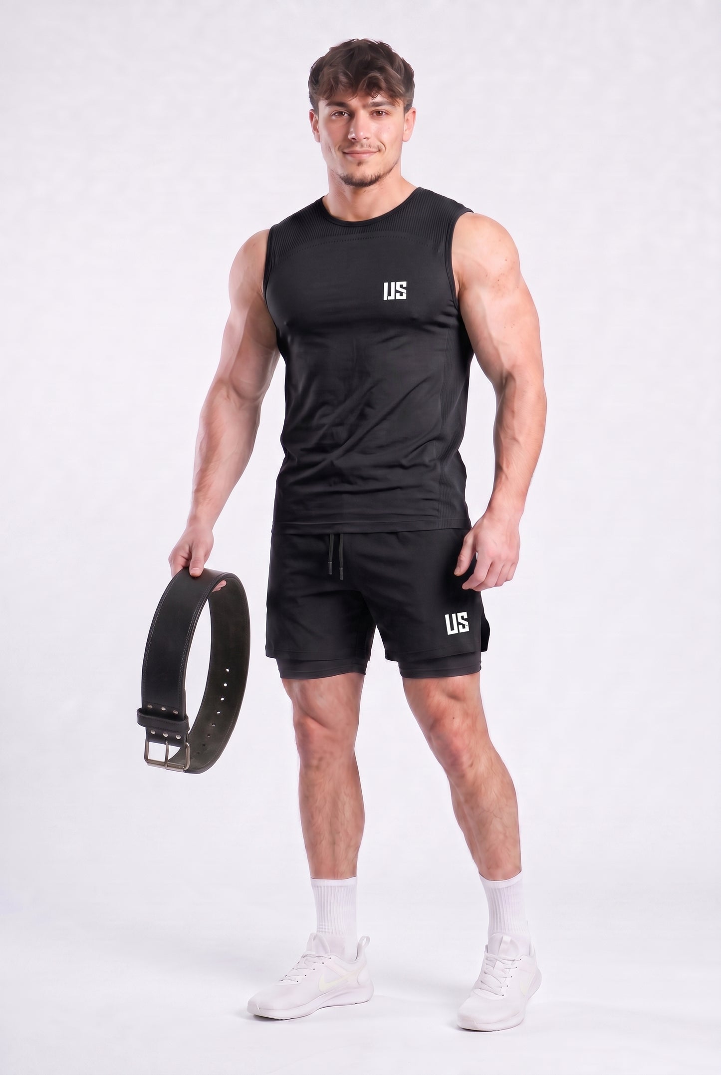 Tank Top bezszwowy techniczny czarny Denver