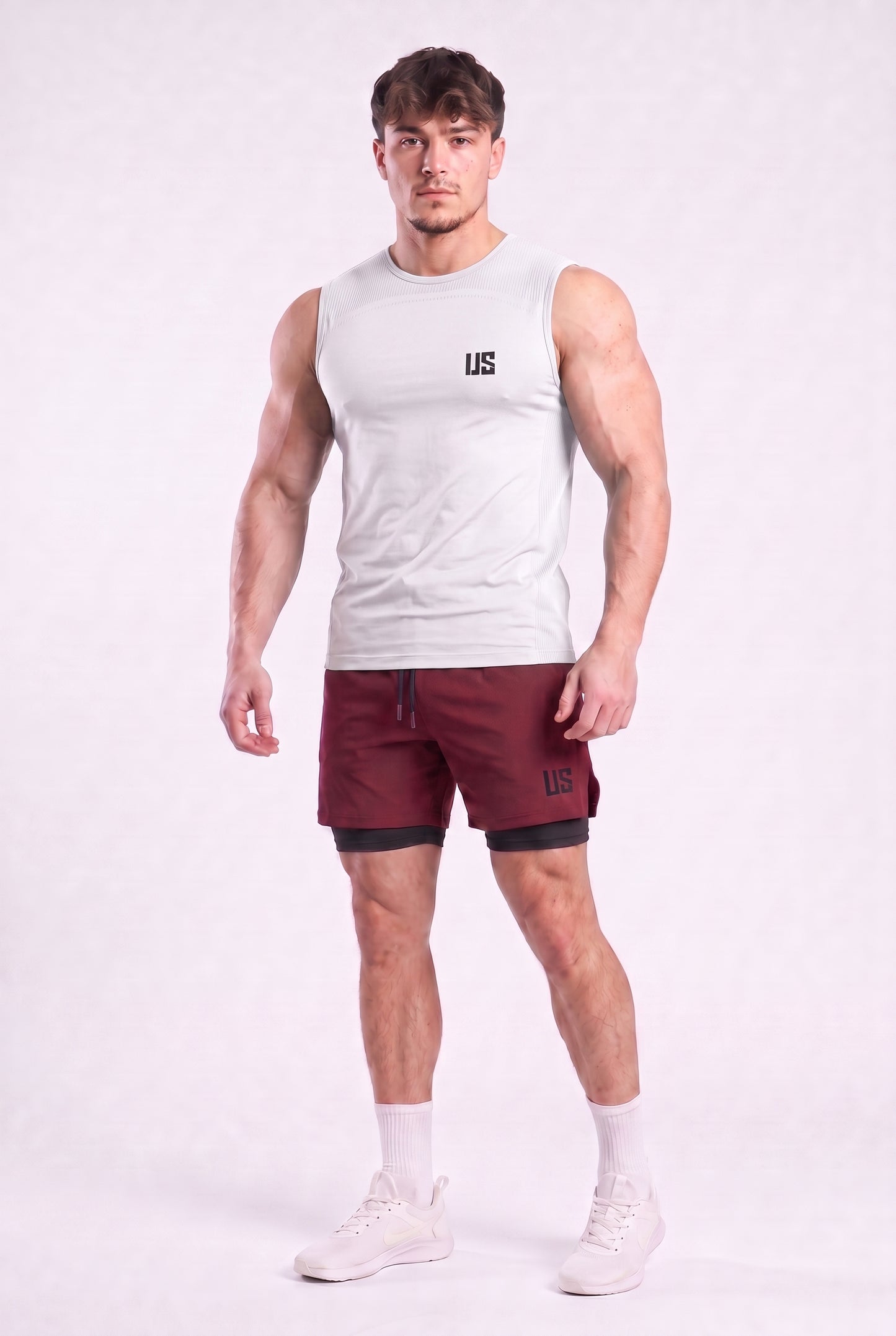 Tank Top bezszwowy techniczny biały Denver