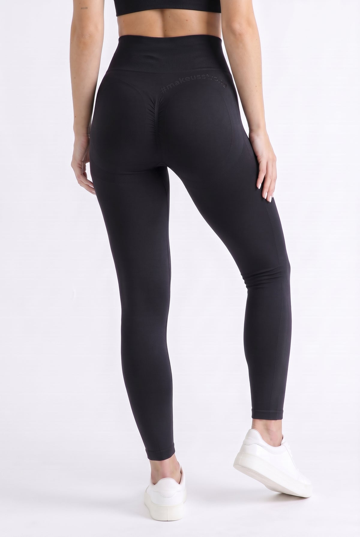 Legginsy bezszwowe PUSH UP czarne - Florence