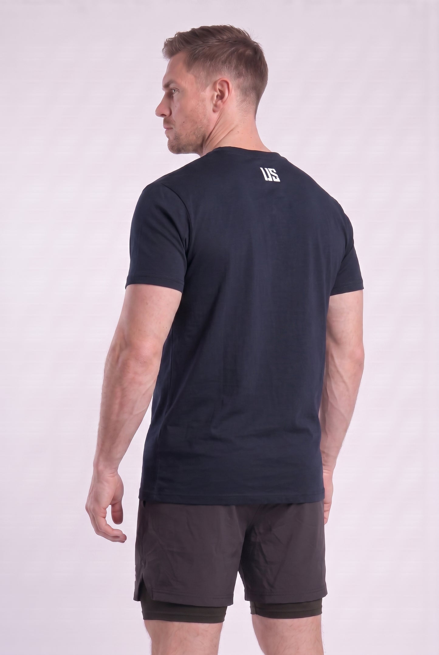 T-shirt bezszwowy bawełniany granatowy MAKEUS Tampa