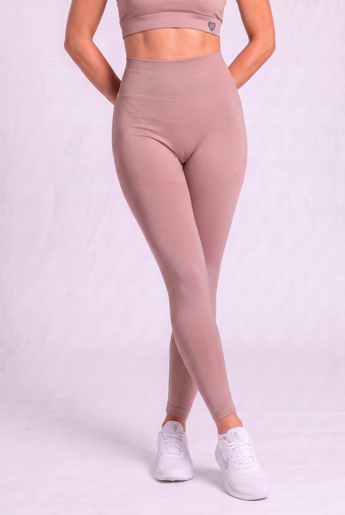Legginsy bezszwowe PUSH UP PRO cappuccino Georgia 2.0