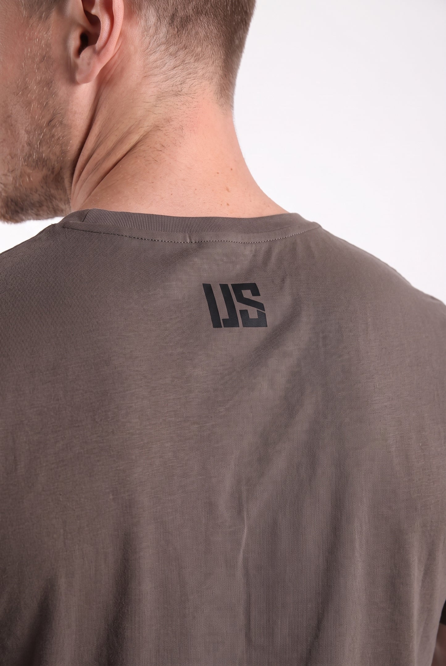 T-shirt bezszwowy bawełniany grafitowy US black Tampa