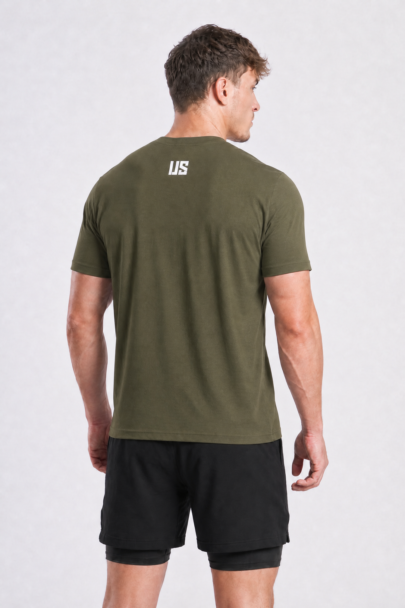 T-shirt bezszwowy bawełniany forest green US Tampa